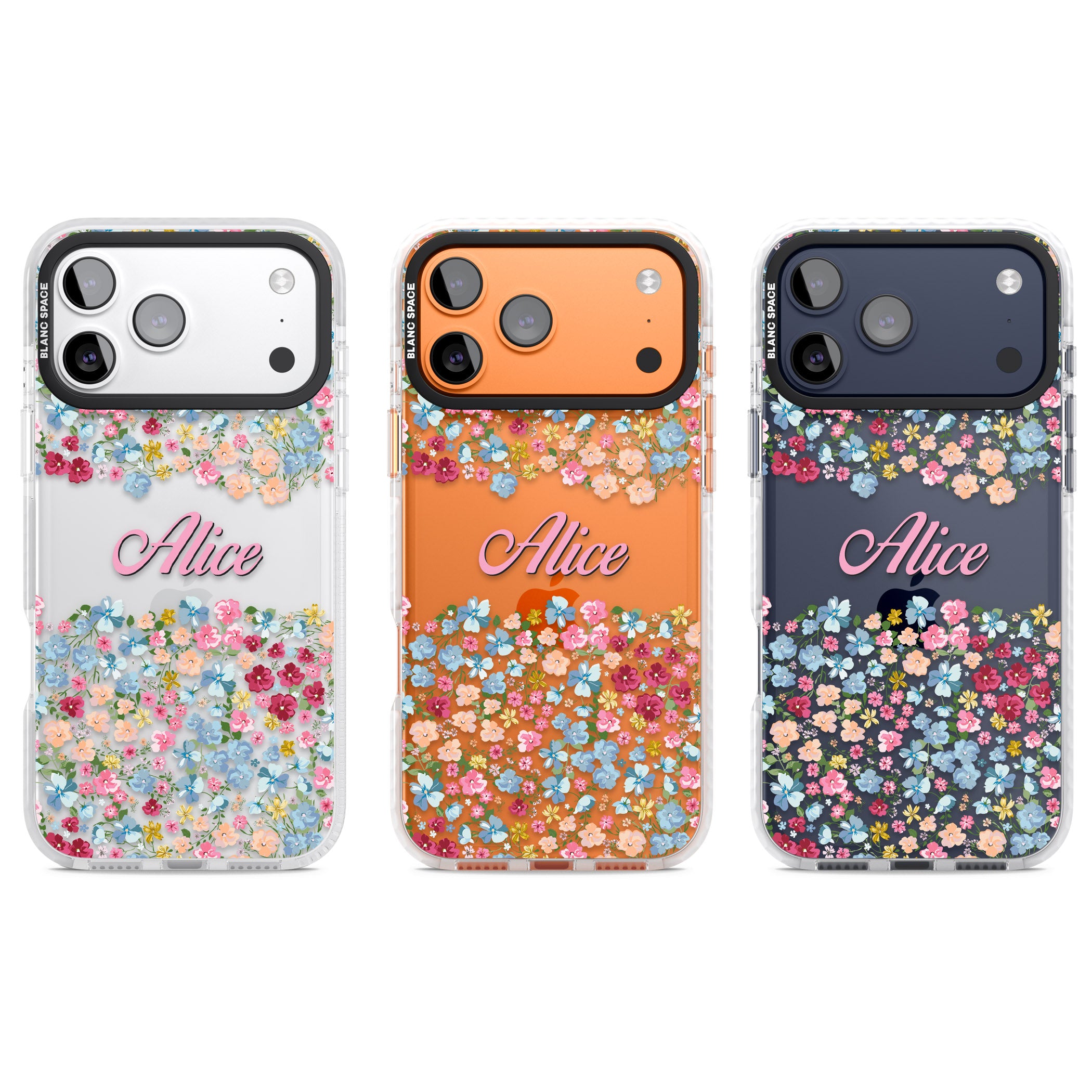 Personalised Venetian Meadow iPhone 17 Pro Impact Clear Phone Case APT Impact Protection