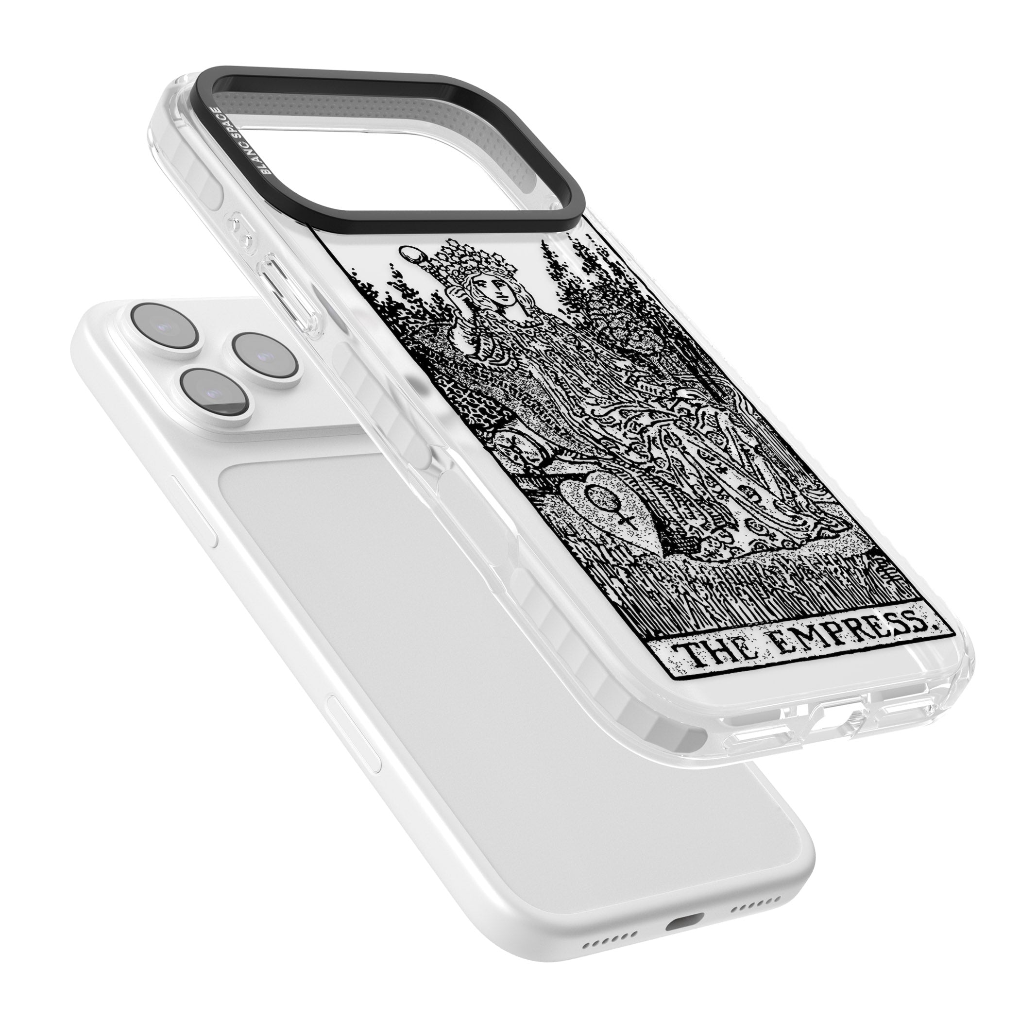Personalised The Empress Tarot Card (Clear) iPhone 17 Pro Impact Clear Phone Case Colours