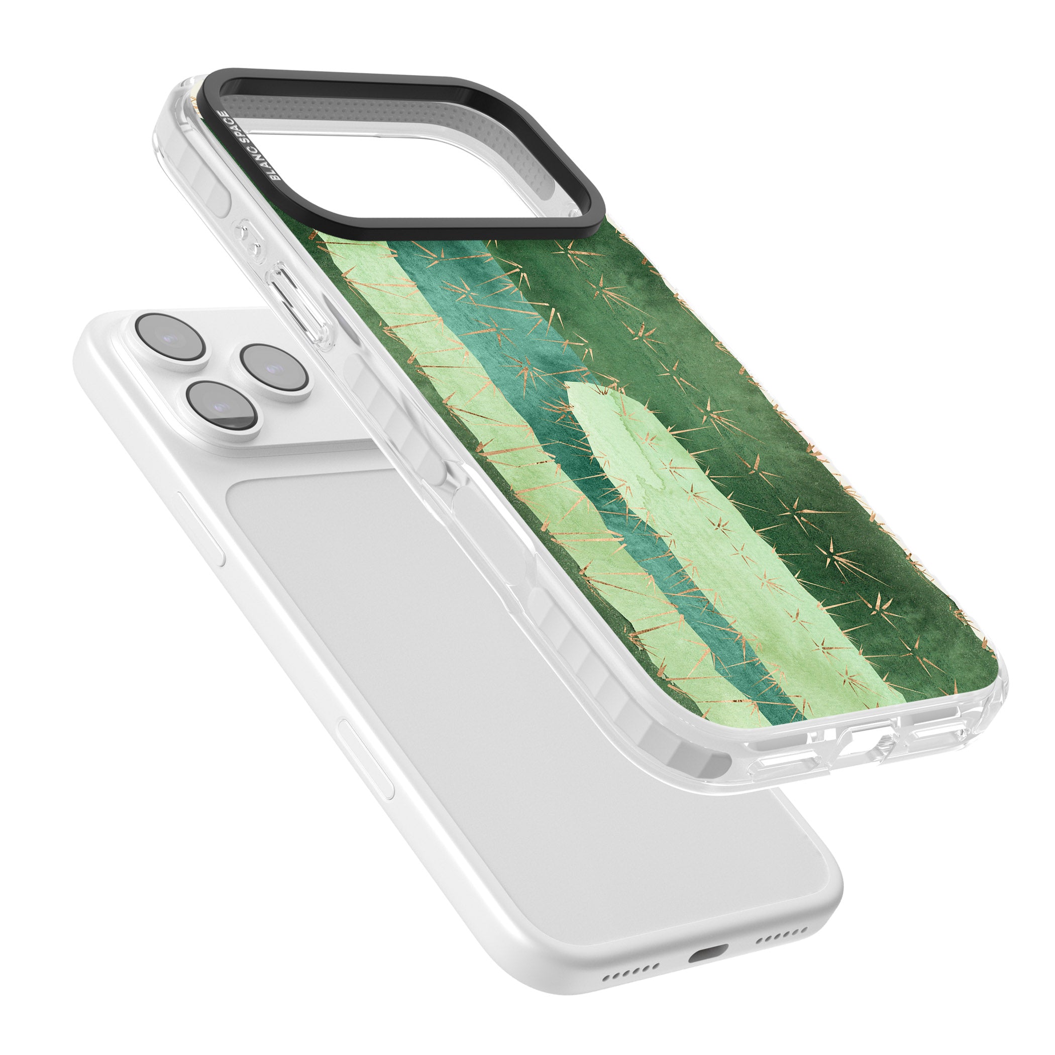 Large Cacti iPhone 17 Pro Impact Clear Phone Case Colours