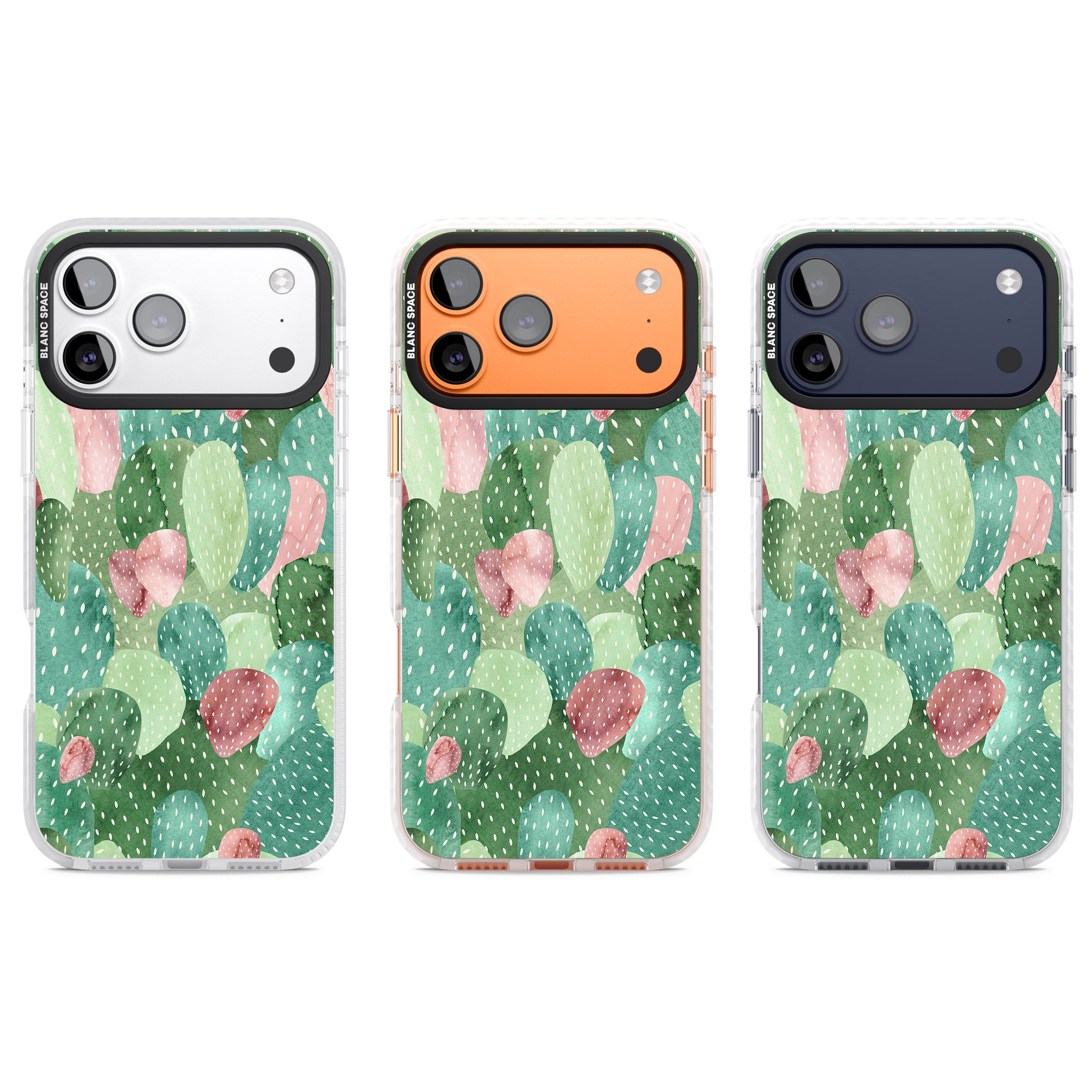 Cactus Charm iPhone 17 Pro Impact Clear Phone Case APT Impact Protection