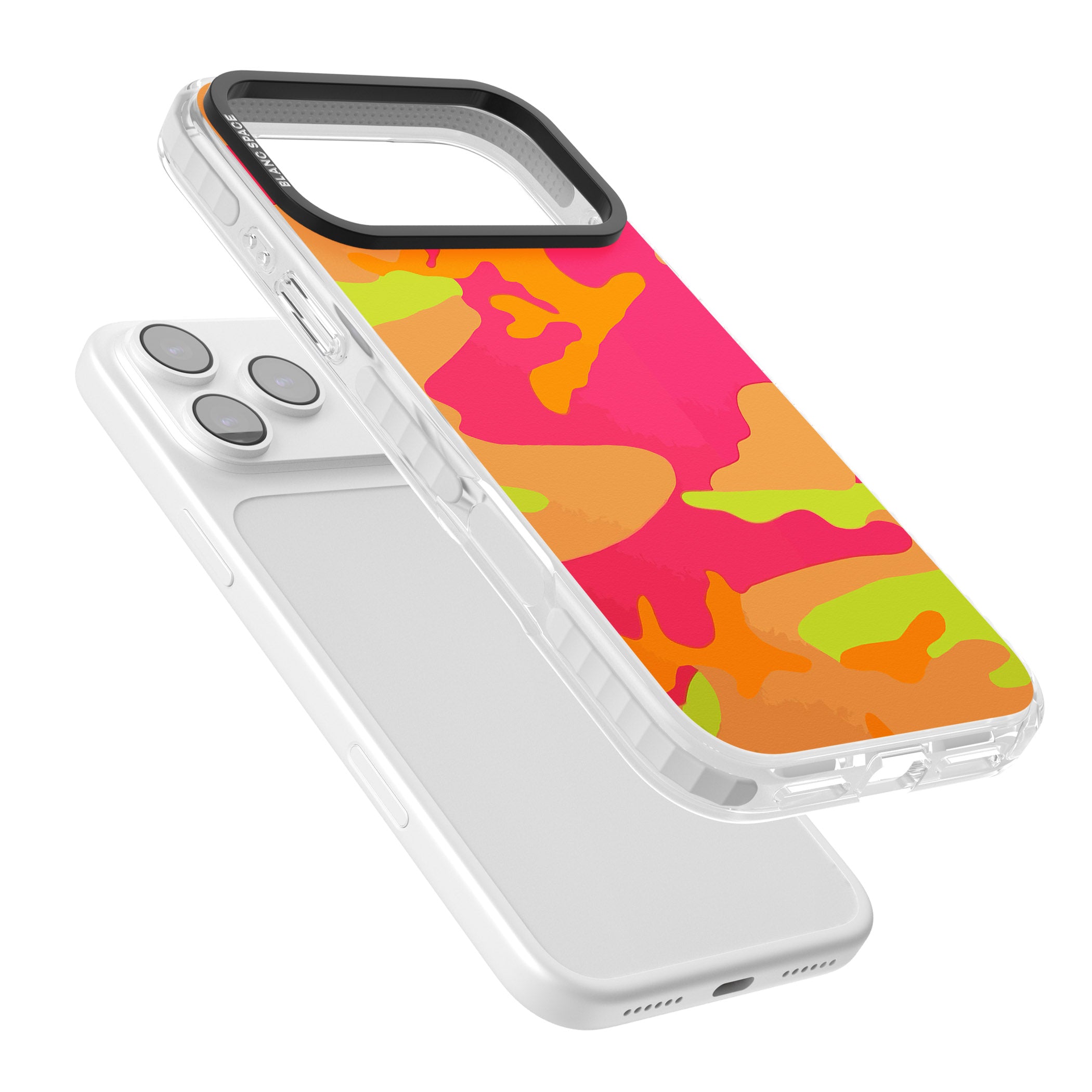 Neon Camo iPhone 17 Pro Max Impact Clear Phone Case Colours