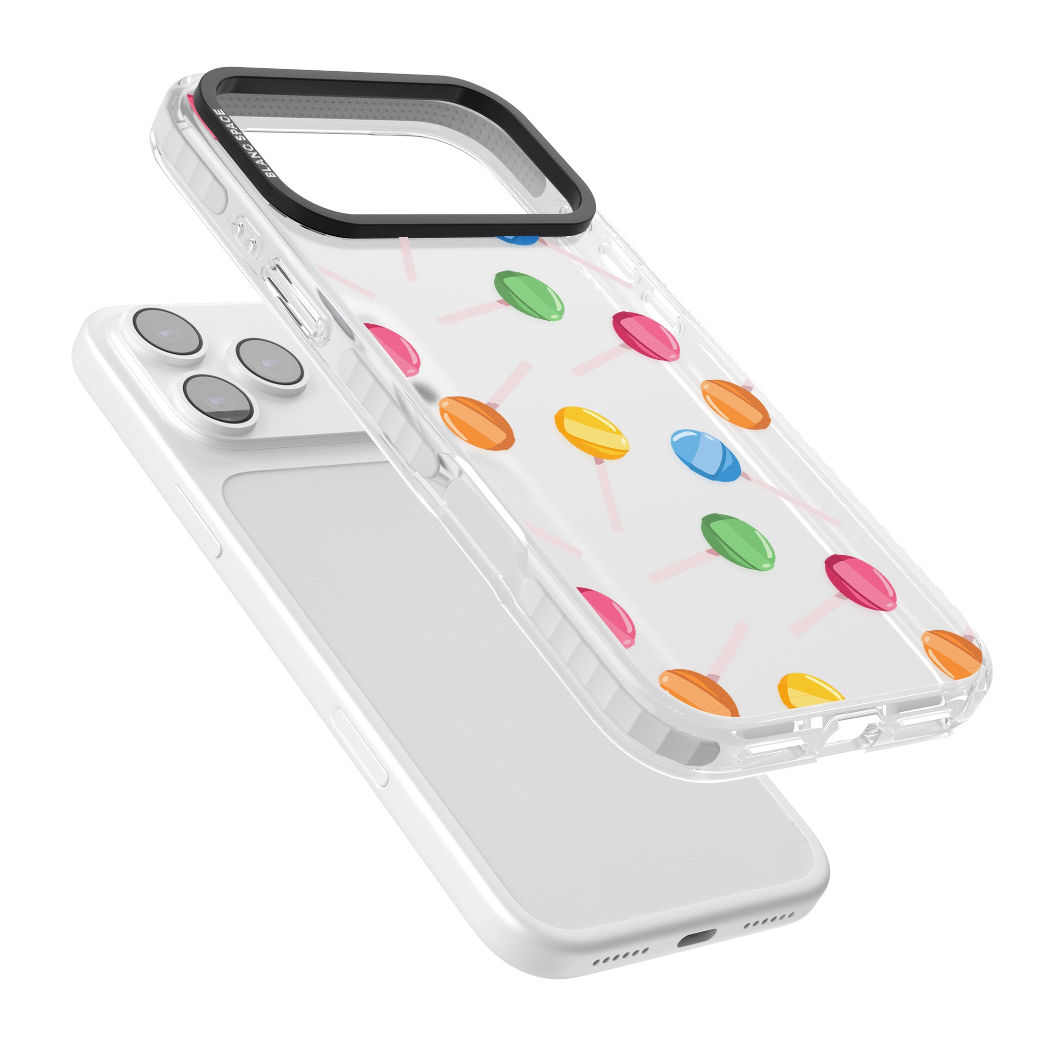 Lollipop Pattern iPhone 17 Pro Impact Clear Phone Case Colours