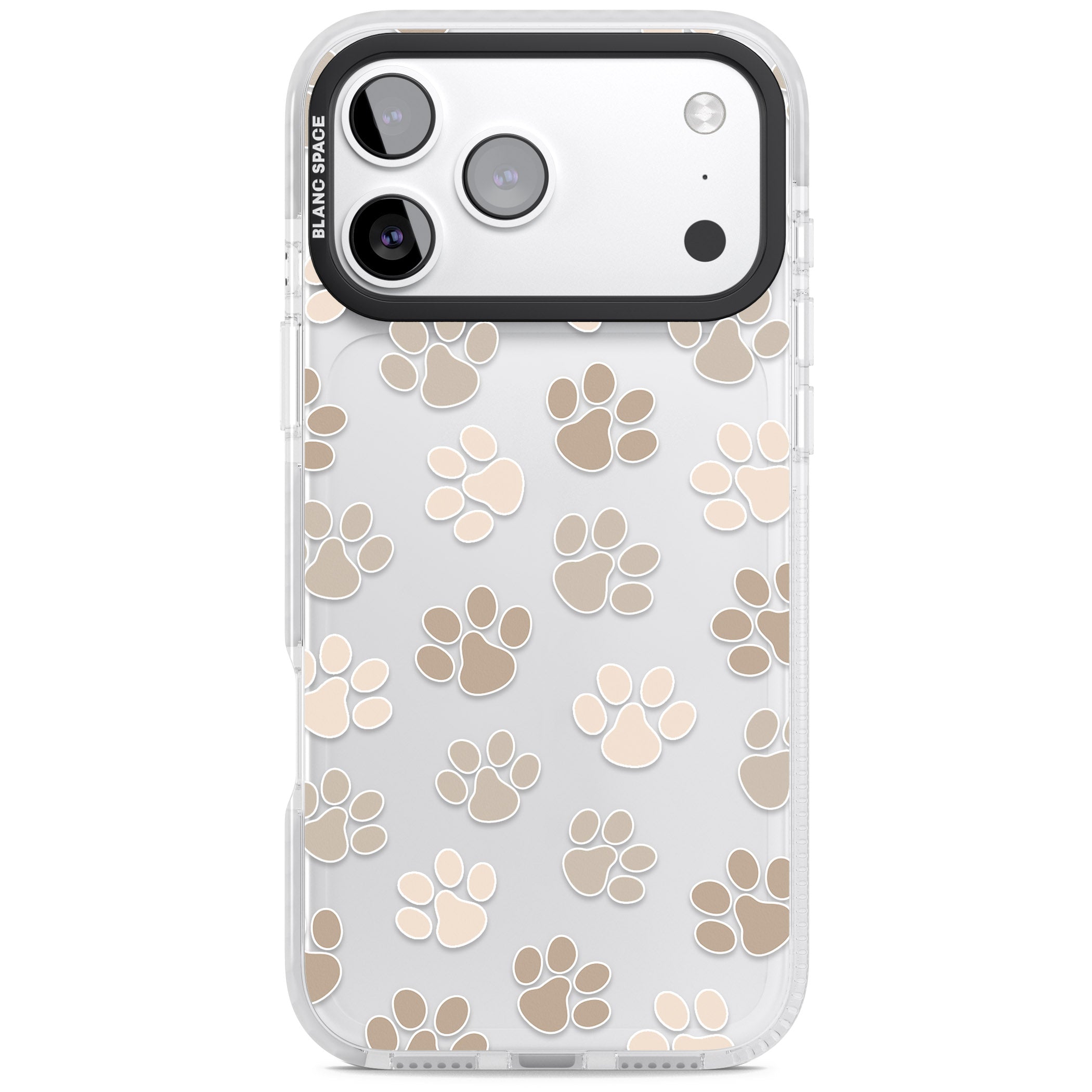 Paw Prints iPhone 17 Pro Impact Clear Phone Case