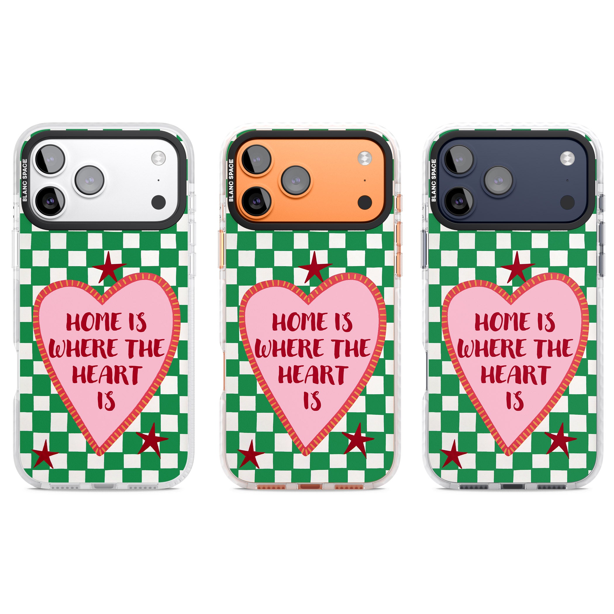 Home Is Where The Heart Is iPhone 17 Pro Impact Clear Phone Case APT Impact Protection