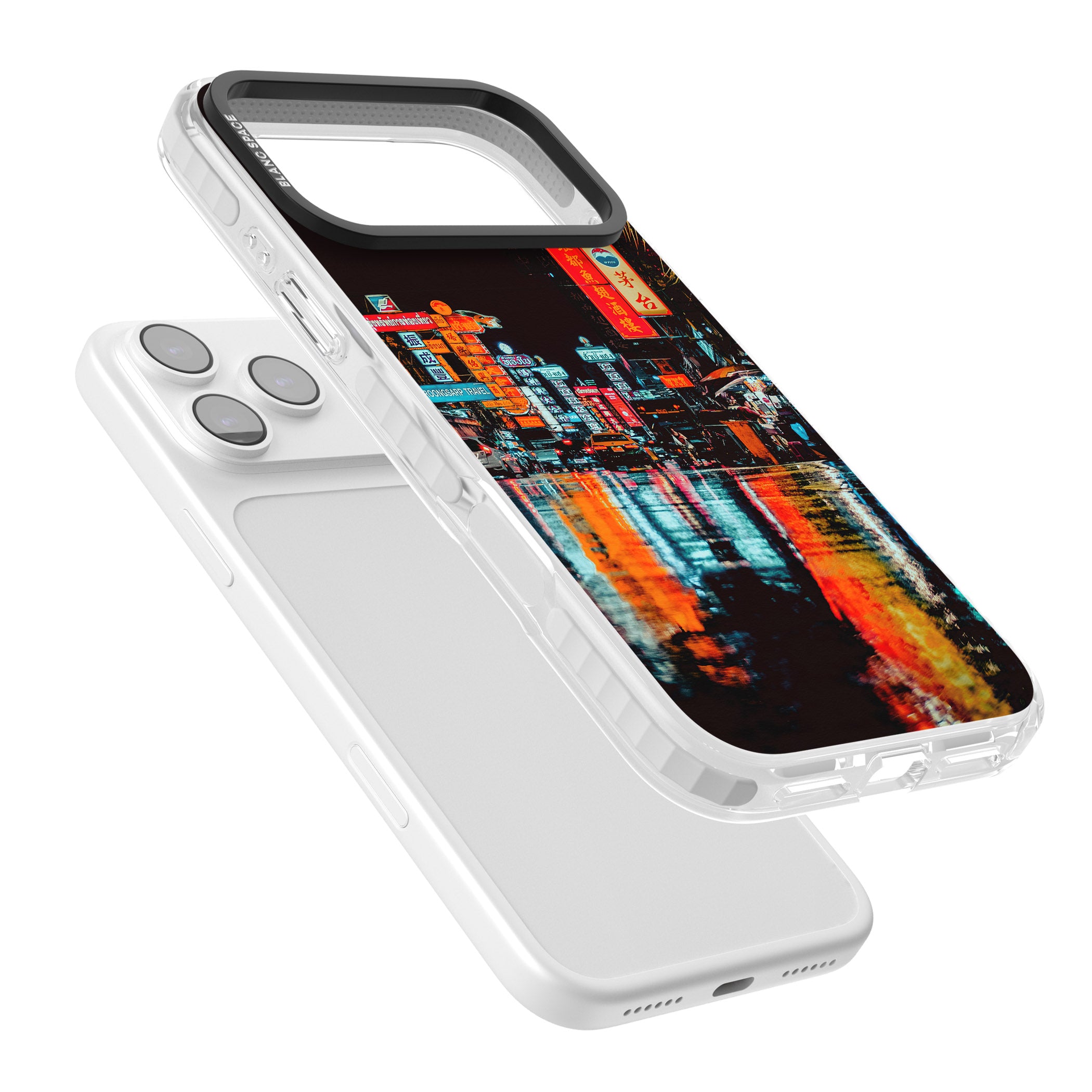 Neon City iPhone 17 Pro Impact Clear Phone Case Colours
