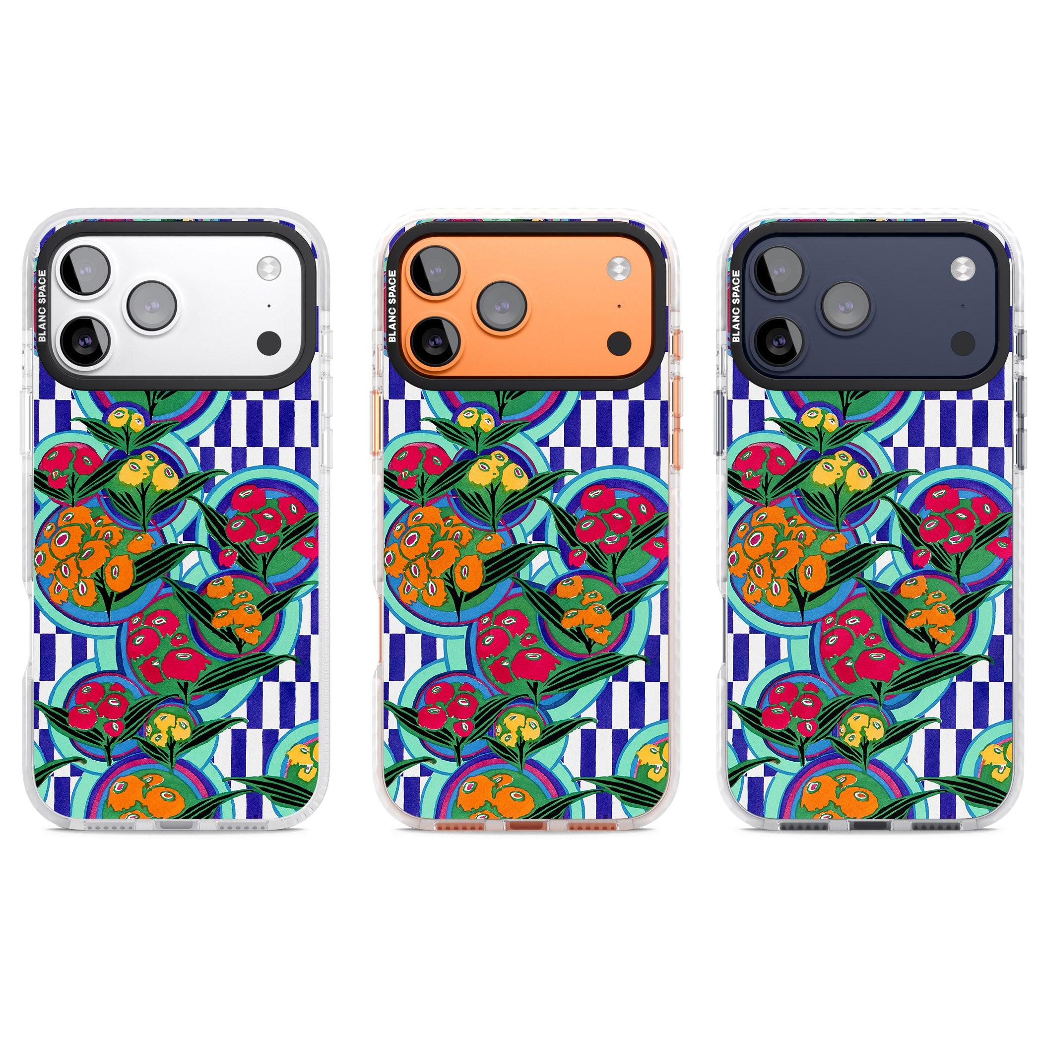 Vintage Fruit Plates iPhone 17 Pro Impact Clear Phone Case APT Impact Protection