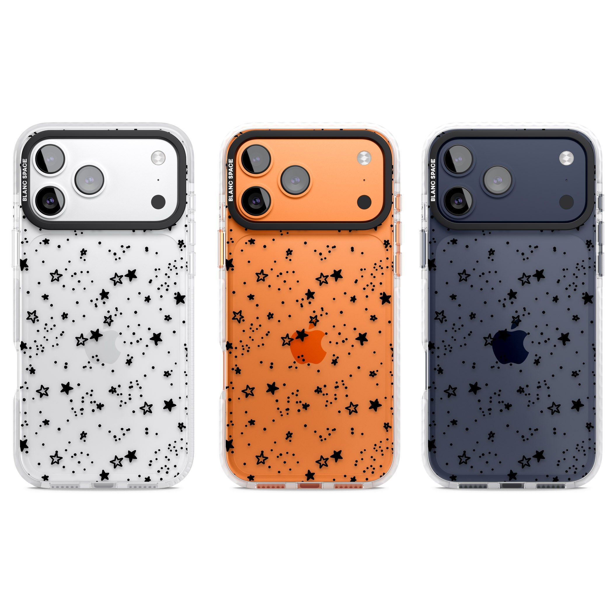 Midnight Stars iPhone 17 Pro Impact Clear Phone Case APT Impact Protection