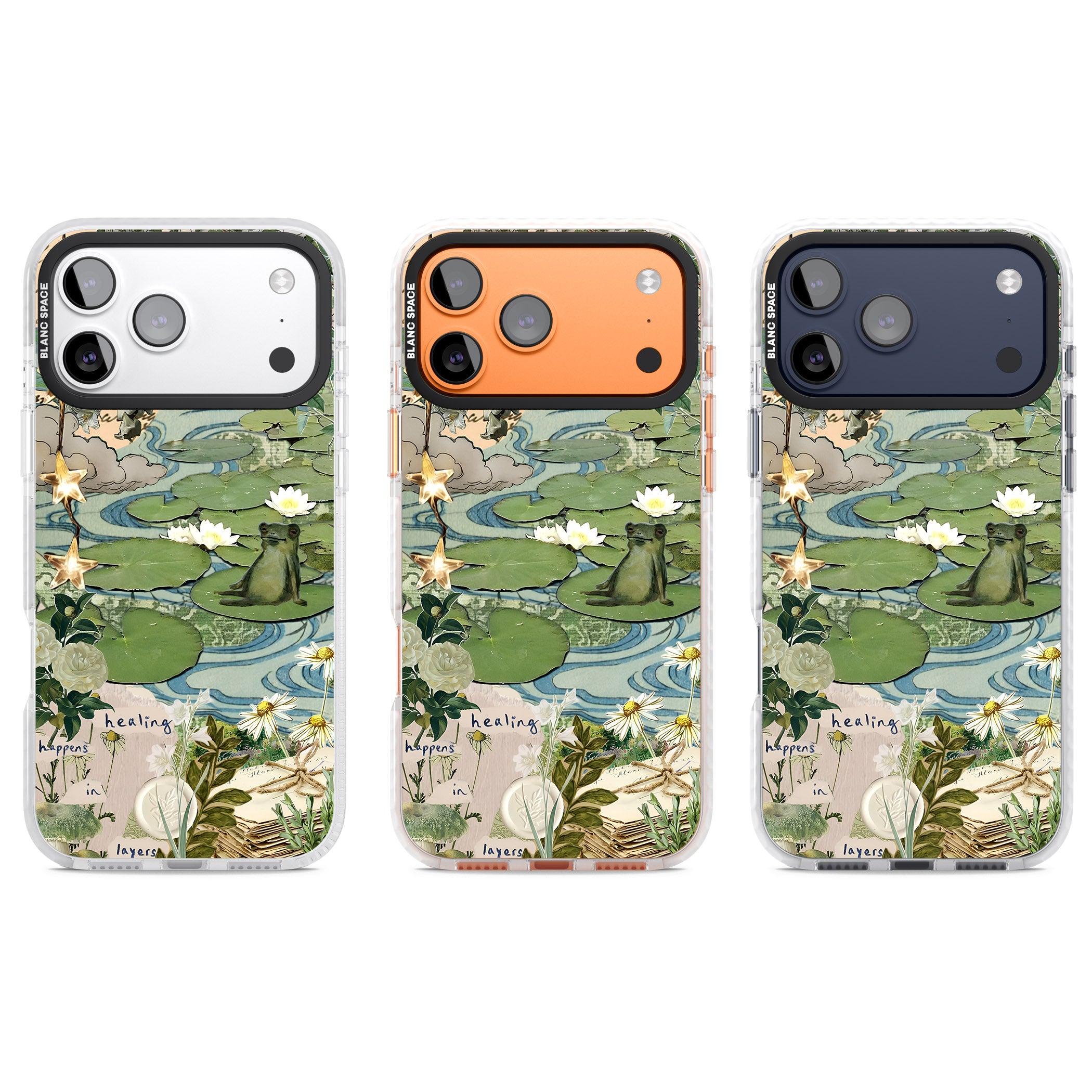 Lily Pad River iPhone 17 Pro Impact Clear Phone Case APT Impact Protection