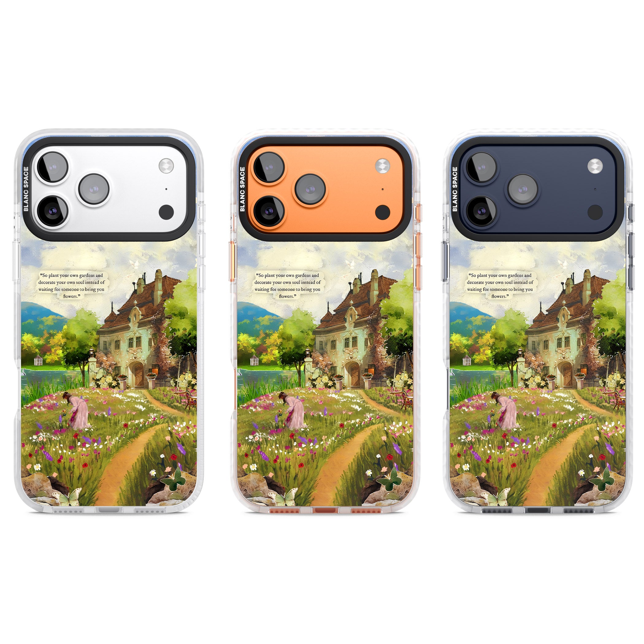 Spring Cottage iPhone 17 Pro Impact Clear Phone Case APT Impact Protection