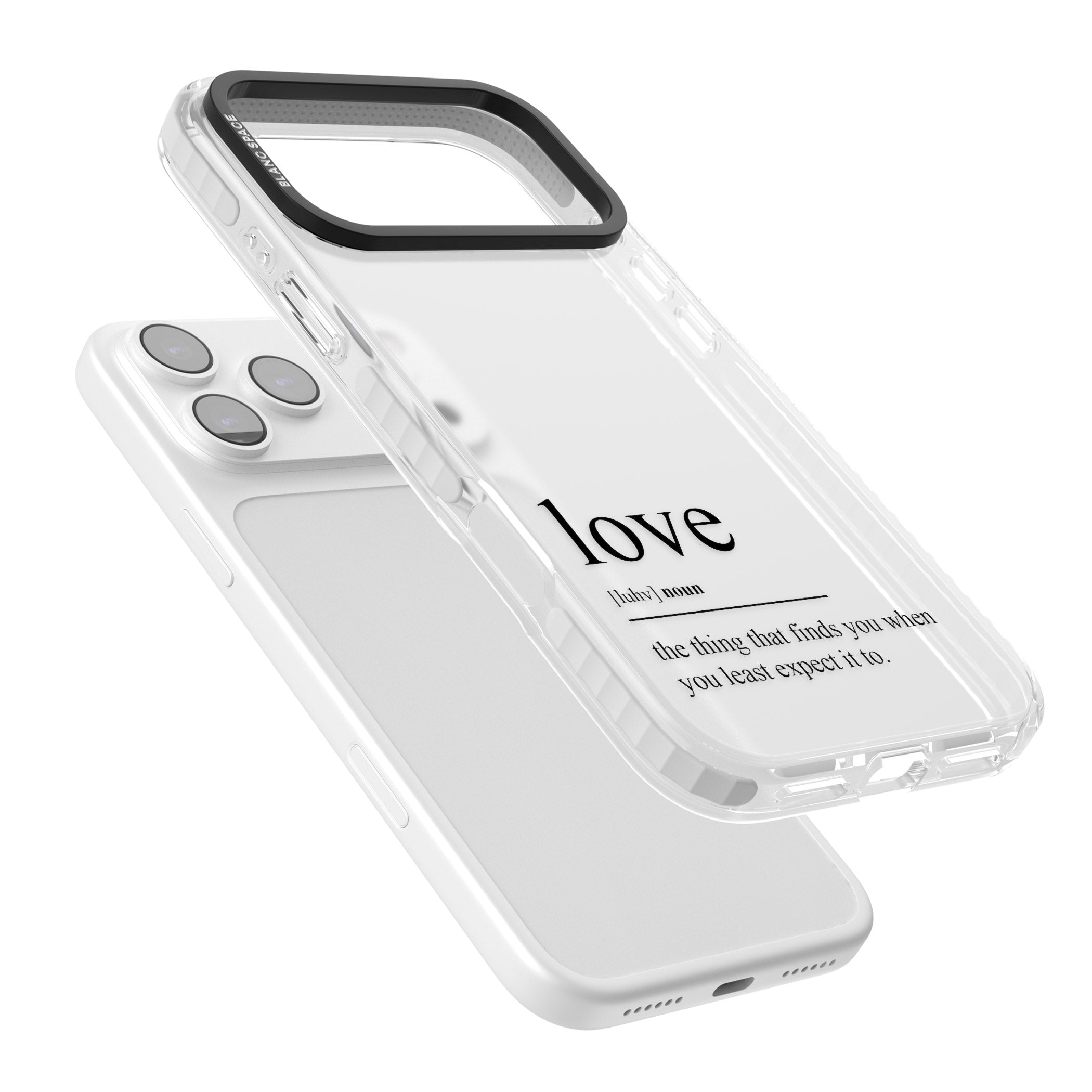 Love iPhone 17 Pro Impact Clear Phone Case Colours