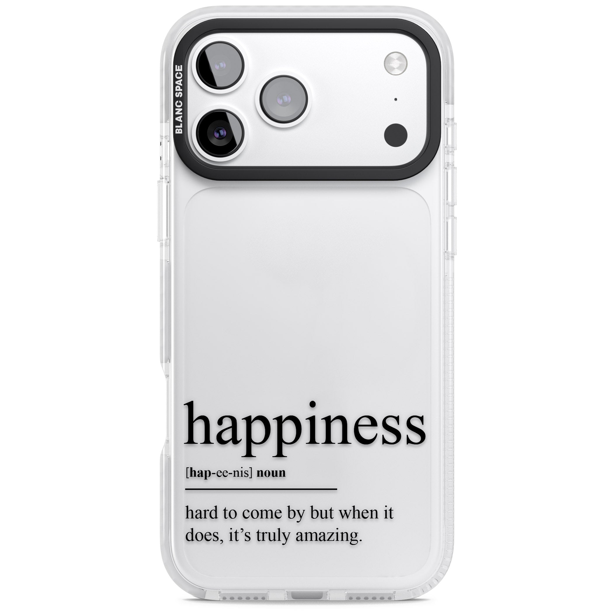 Happiness iPhone 17 Pro Max Impact Clear Phone Case