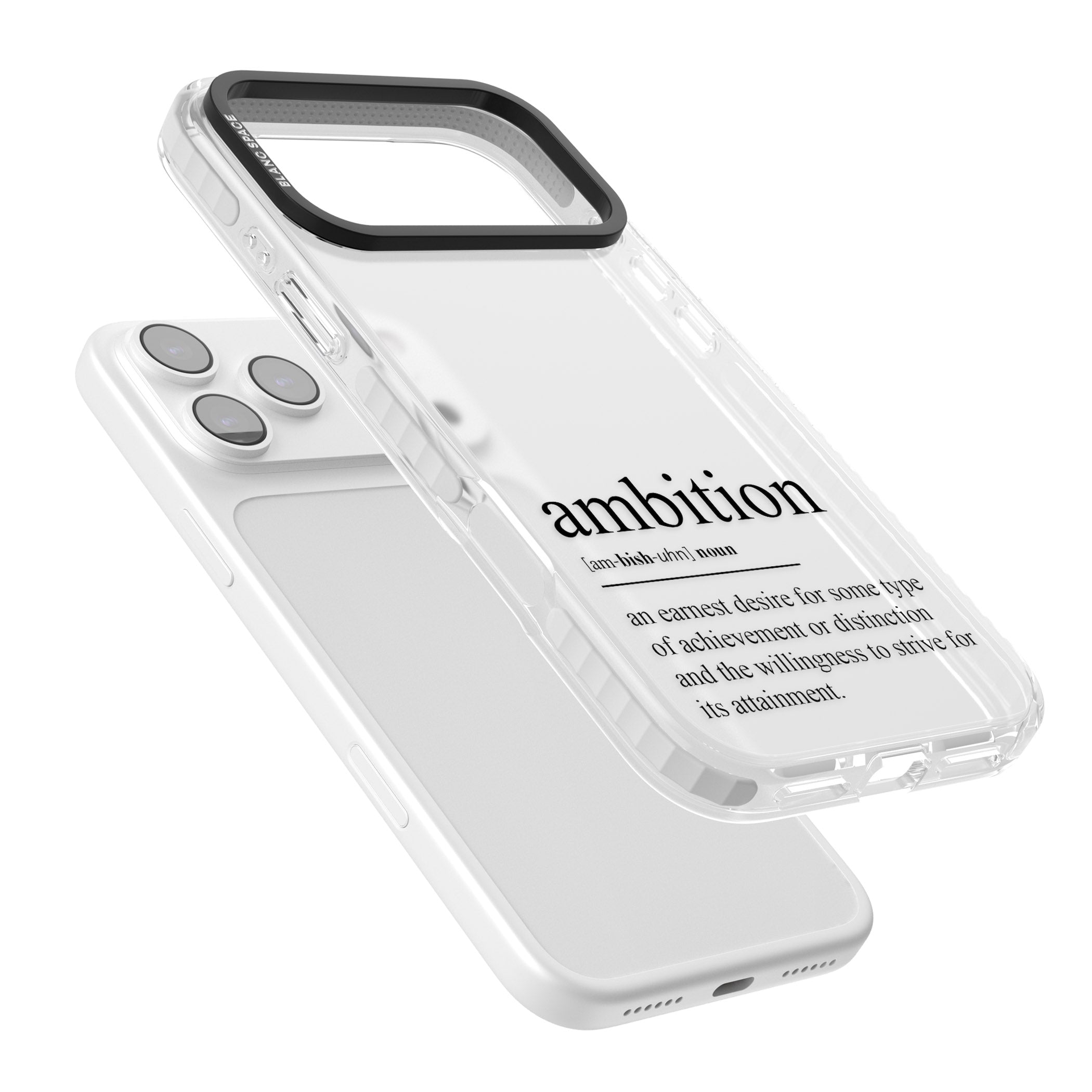 Ambition iPhone 17 Pro Impact Clear Phone Case Colours