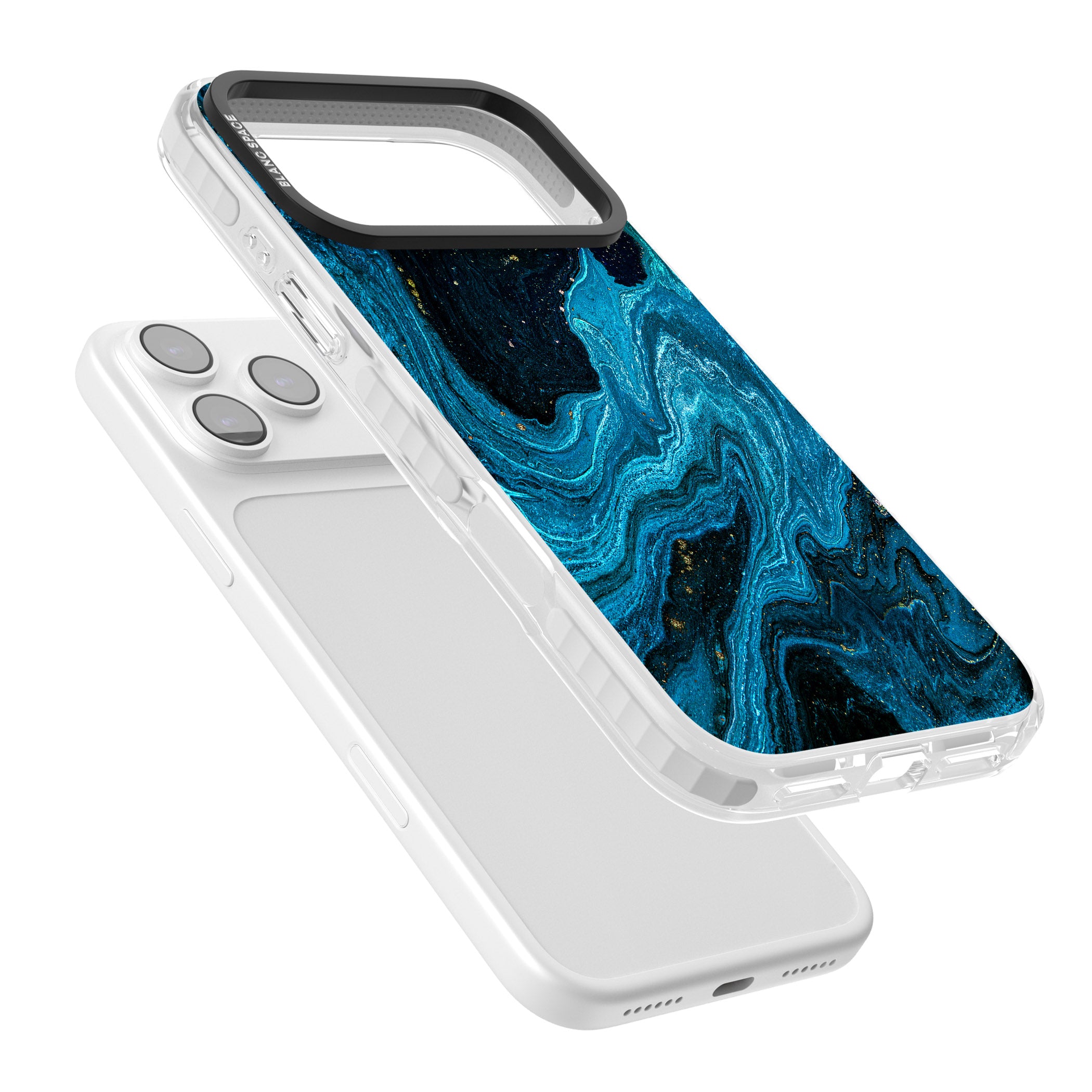 Saphire Lagoon iPhone 17 Pro Impact Clear Phone Case Colours