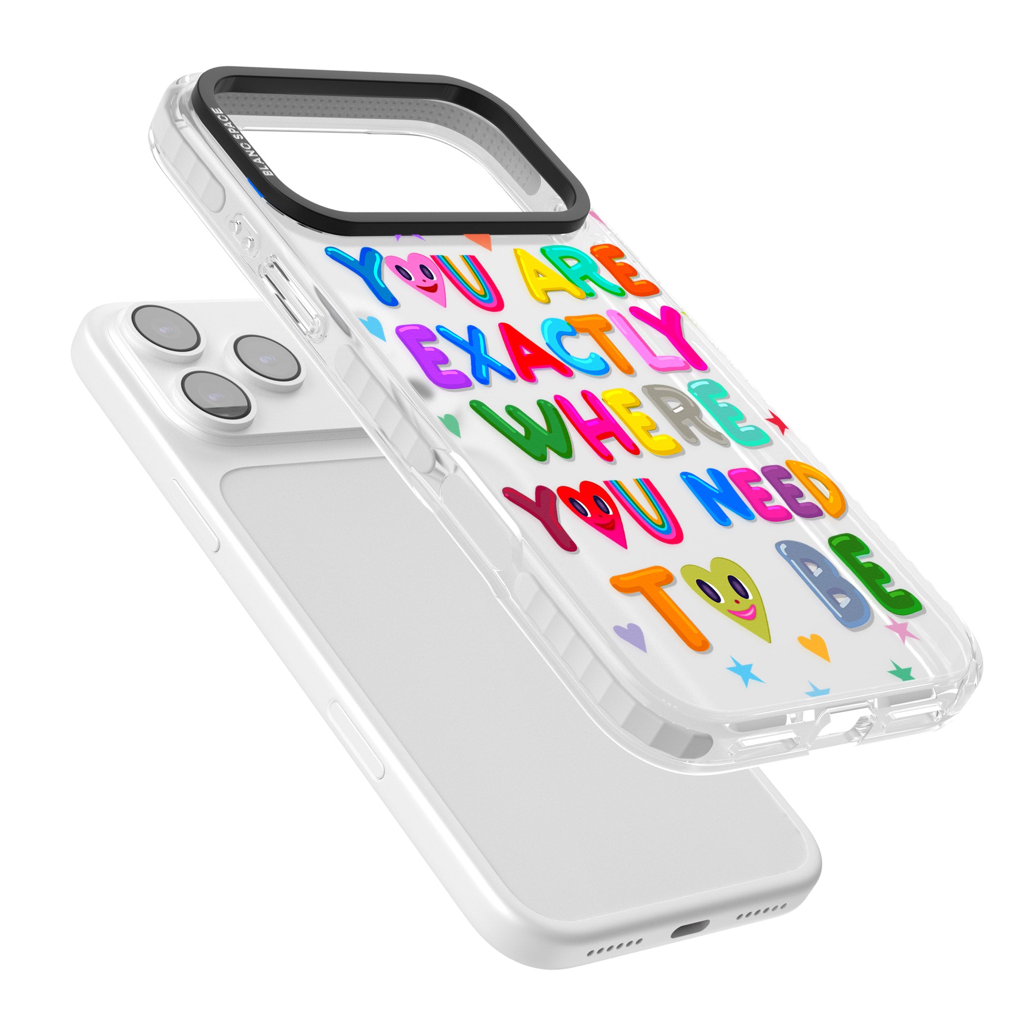 Exactly Where You Need To Be iPhone 17 Pro Impact Clear Phone Case Colours