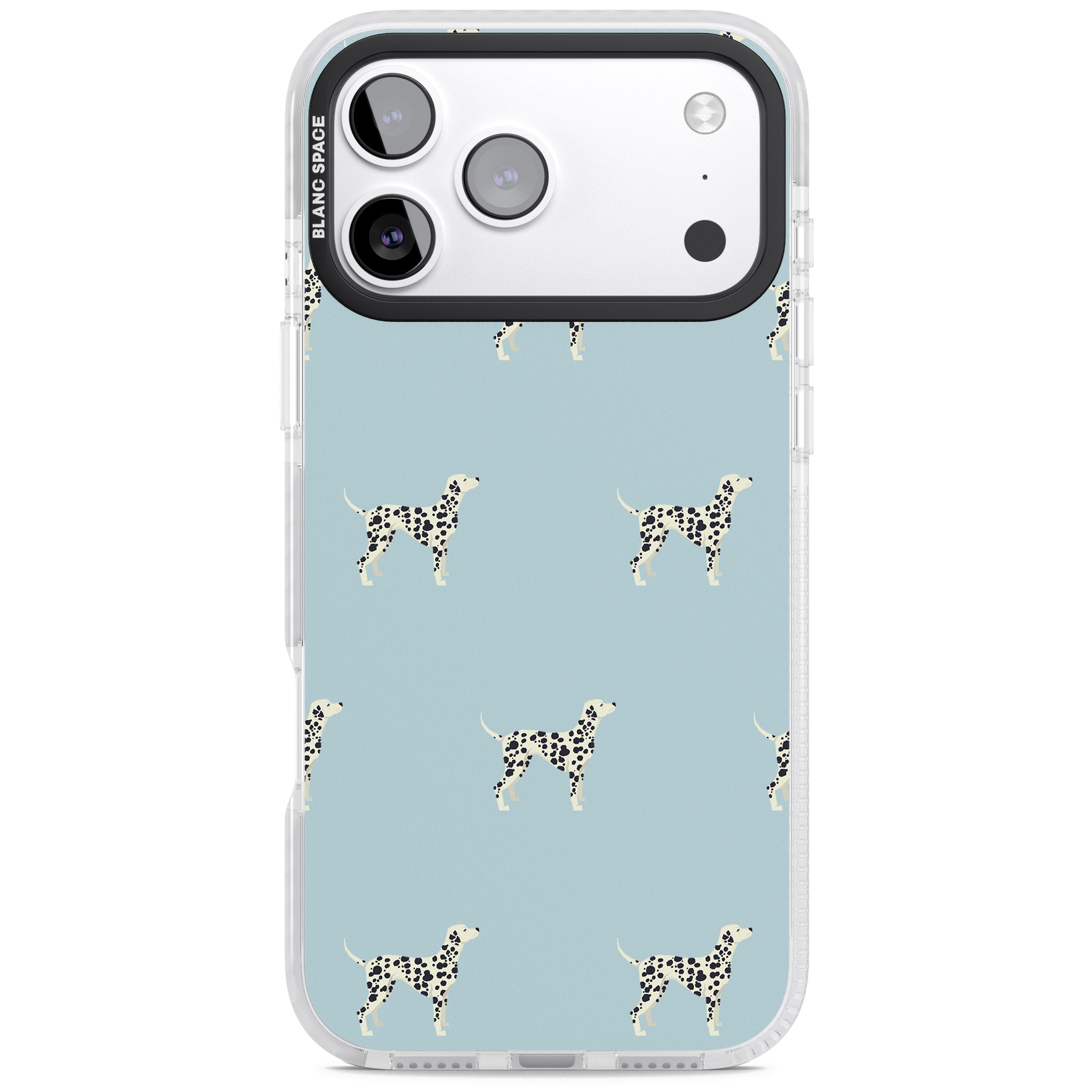 Dalmatian Pattern iPhone 17 Pro Impact Clear Phone Case