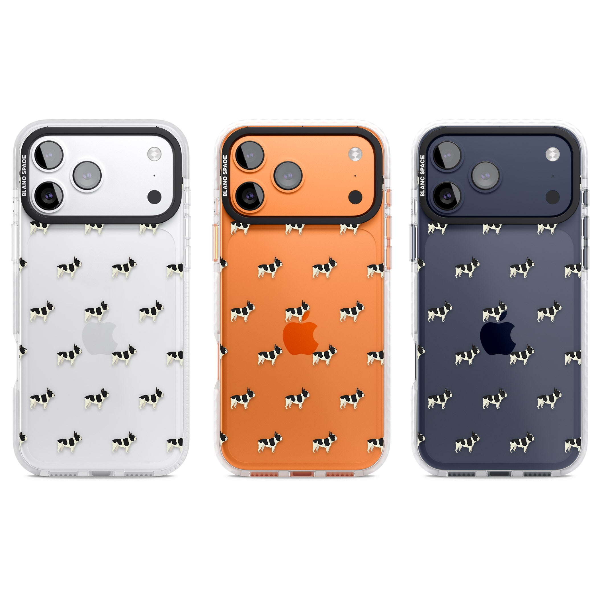 Frenchie Repeat Dog iPhone 17 Pro Impact Clear Phone Case APT Impact Protection