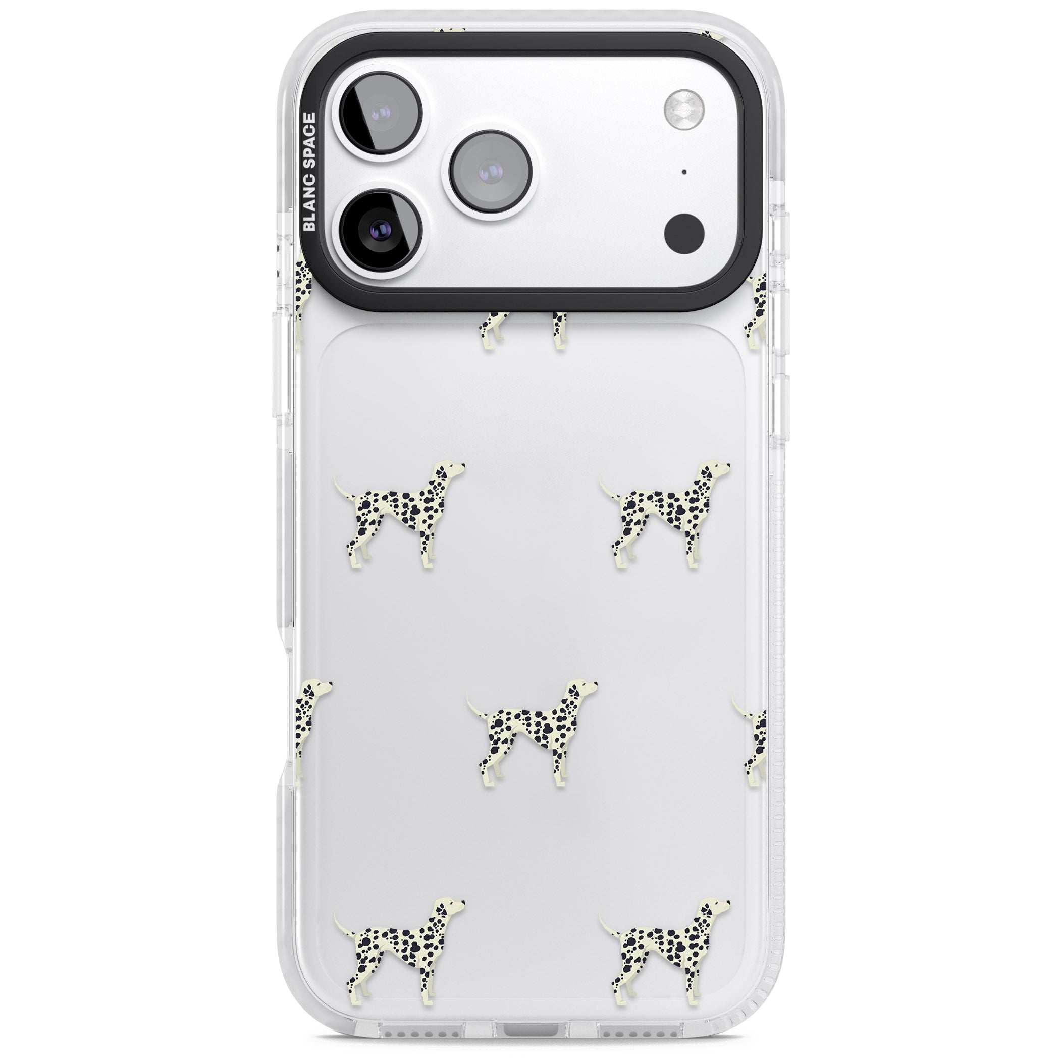 Dalmatian Dog Pattern iPhone 17 Pro Max Impact Clear Phone Case