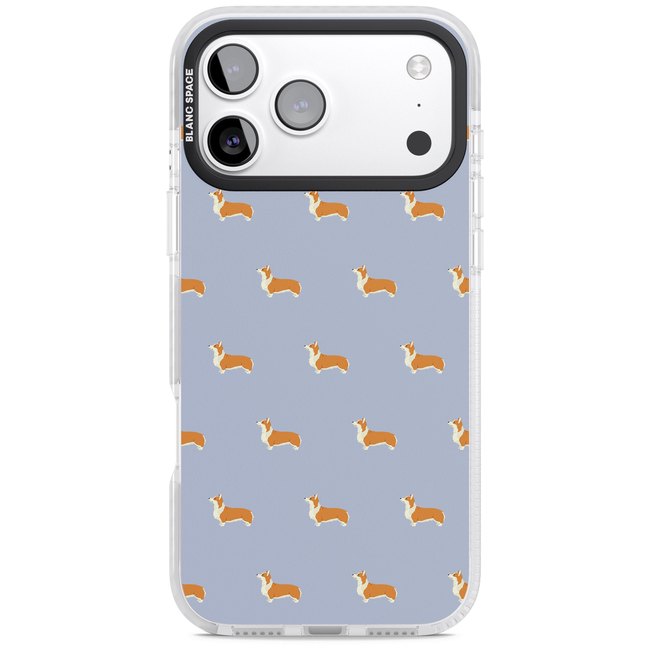 Corgi Pattern iPhone 17 Pro Impact Clear Phone Case