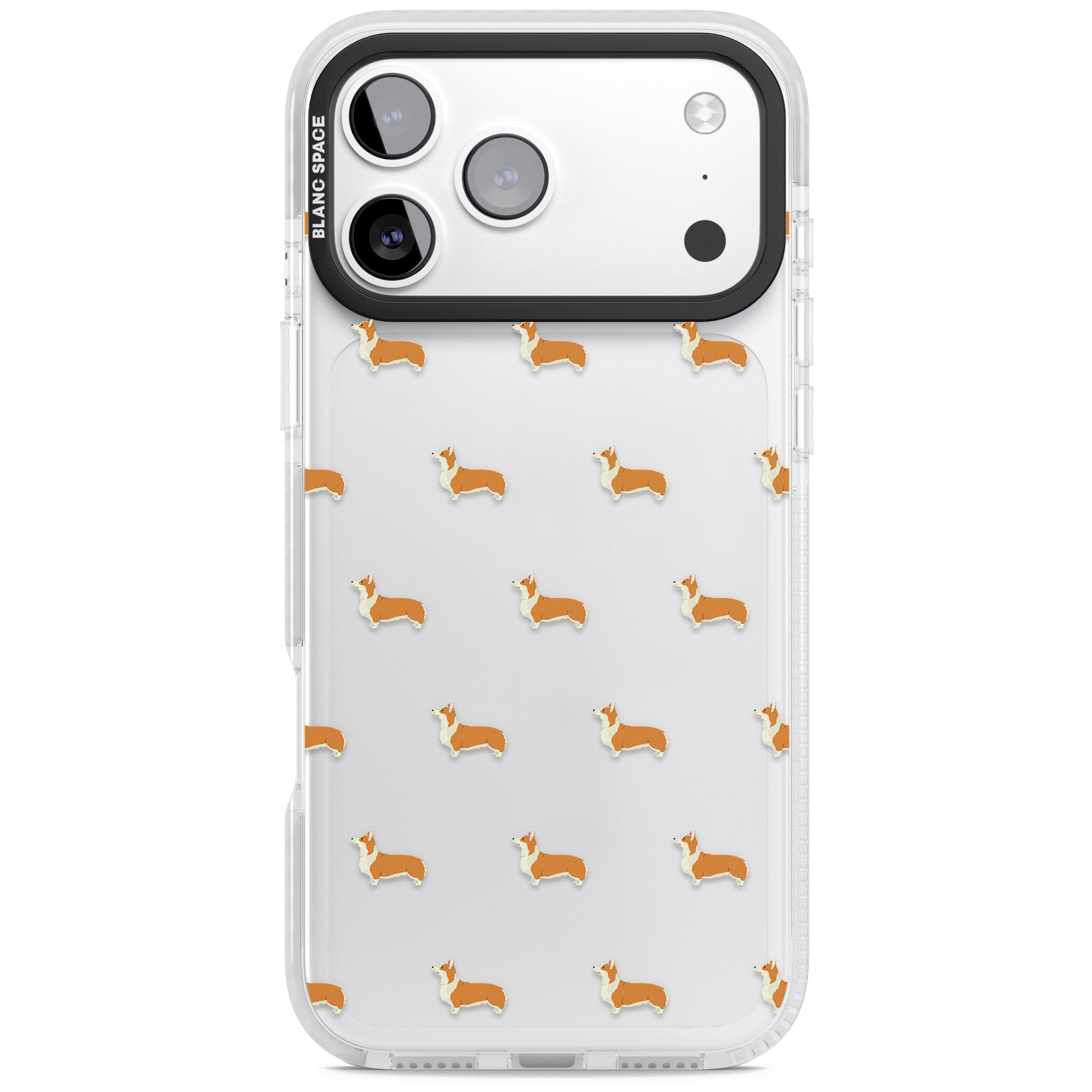 Pembroke Welsh Corgi Pattern iPhone 17 Pro Impact Clear Phone Case