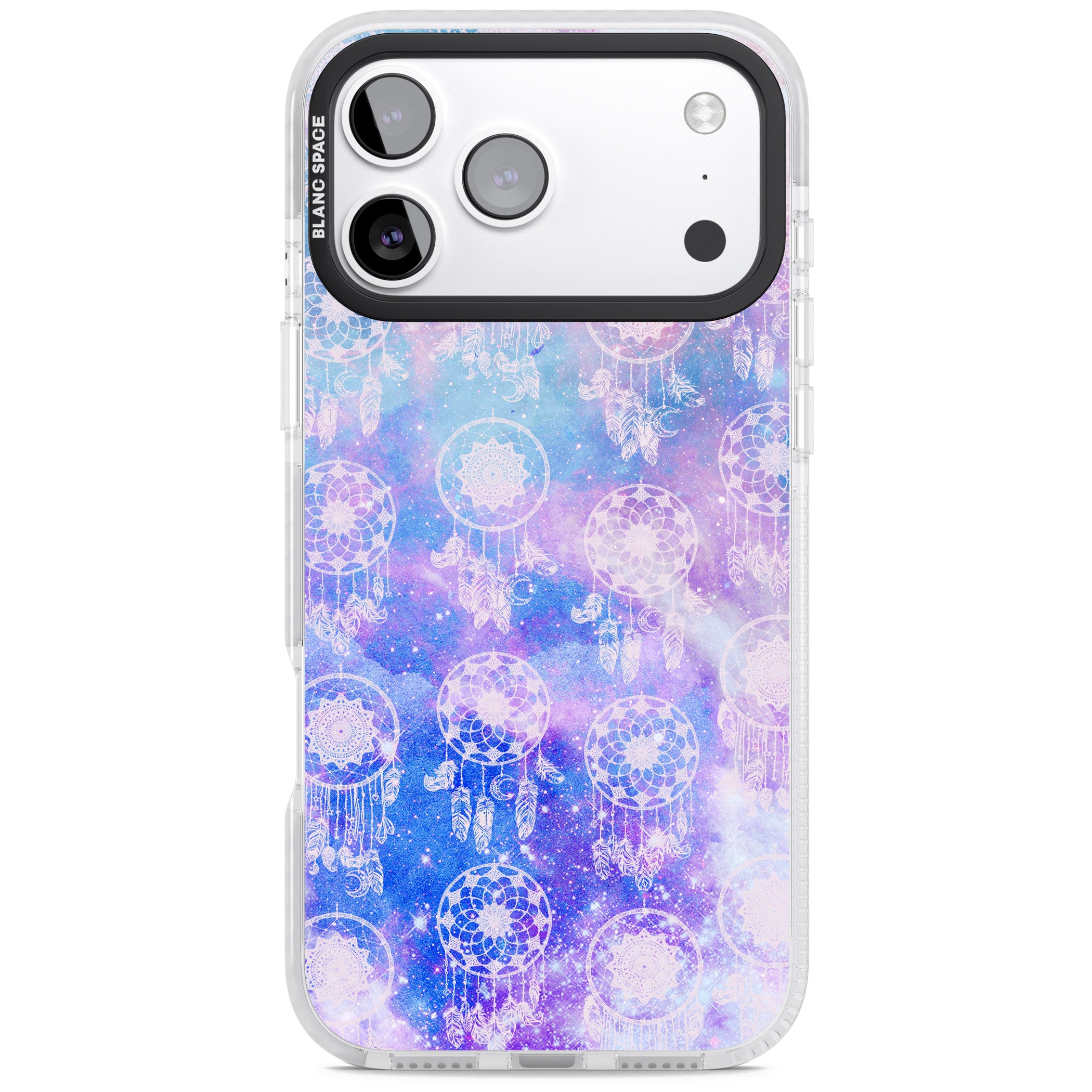 Dreamcatcher Galaxy Tie Dye iPhone 17 Pro Impact Clear Phone Case