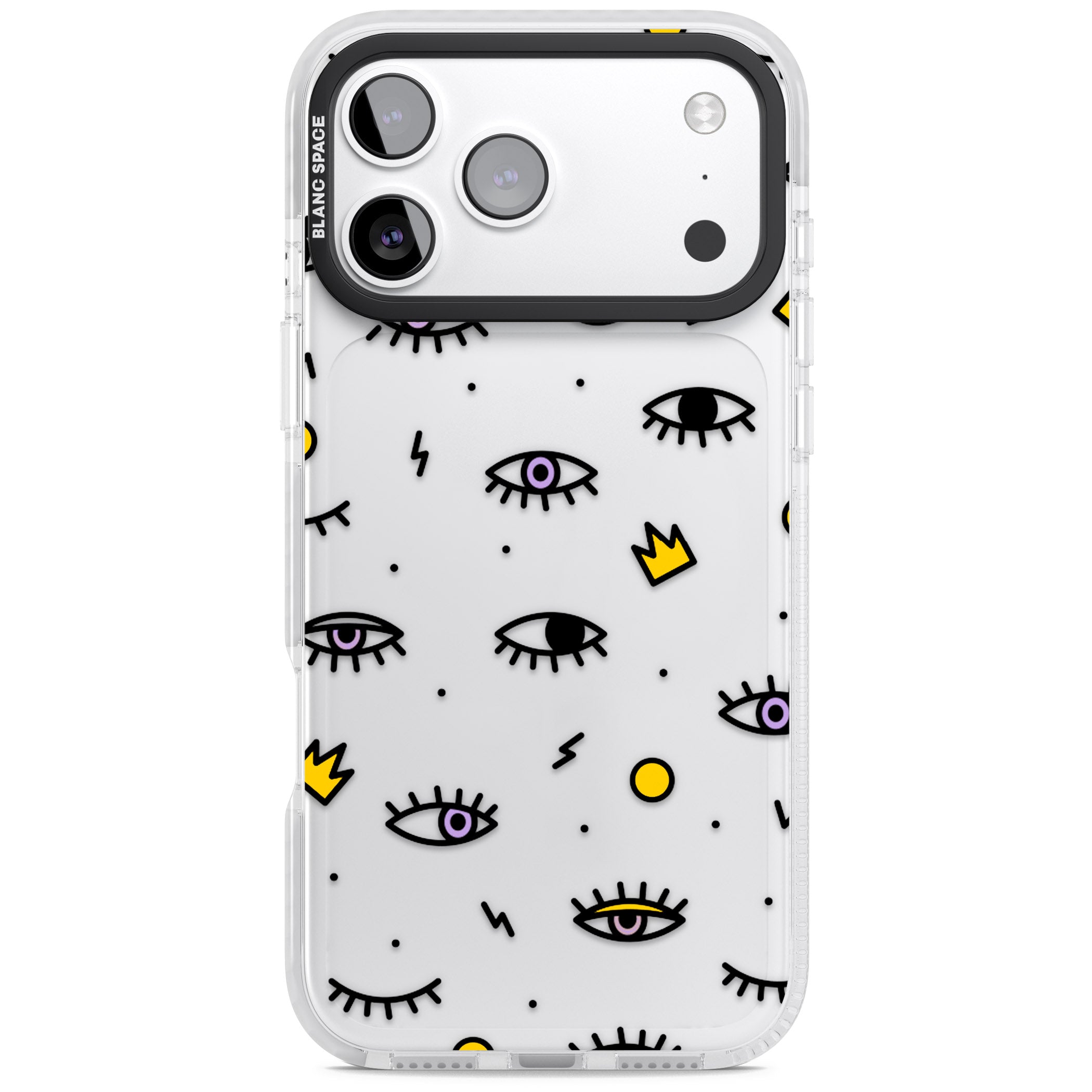 Eyes & Lips Icons iPhone 17 Pro Impact Clear Phone Case