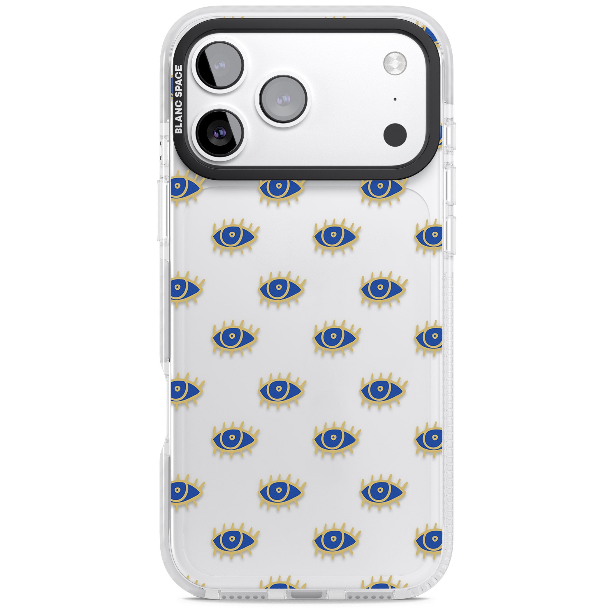 Psychedelic Eyes Pattern Classic iPhone 17 Pro Impact Clear Phone Case