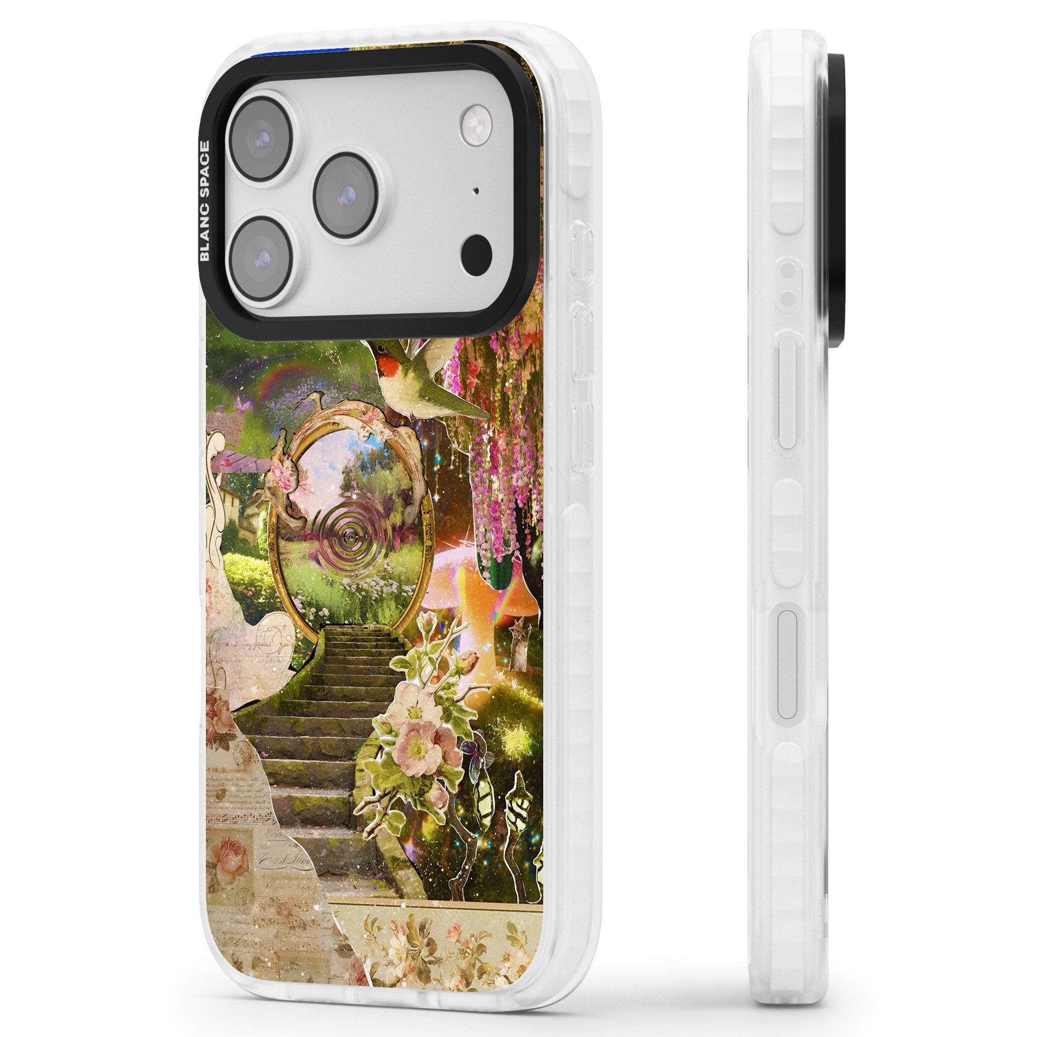 Fairy Portal iPhone 17 Pro Impact Clear Phone Case Side Profile