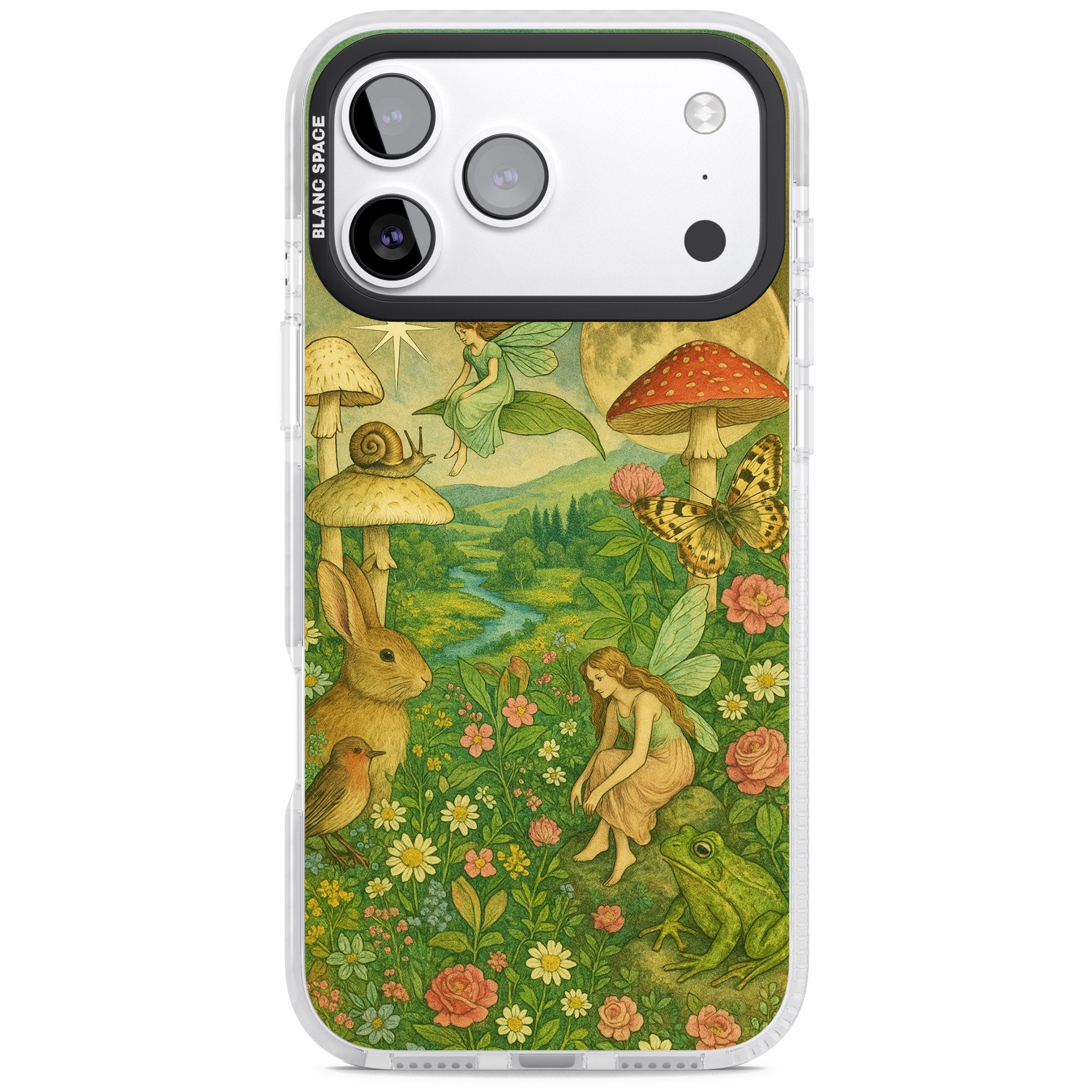Fairies & Flowers iPhone 17 Pro Impact Clear Phone Case