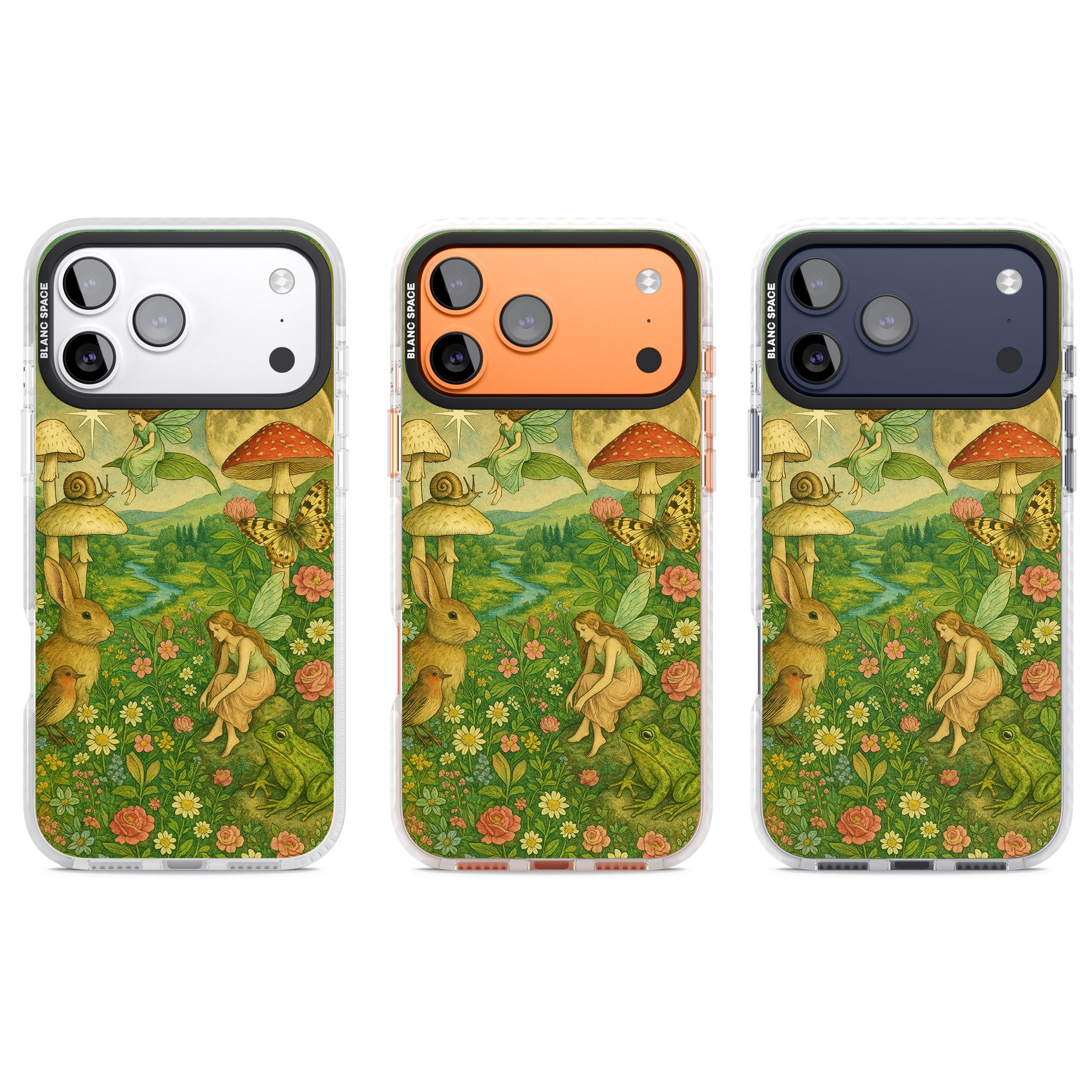 Fairies & Flowers iPhone 17 Pro Impact Clear Phone Case APT Impact Protection