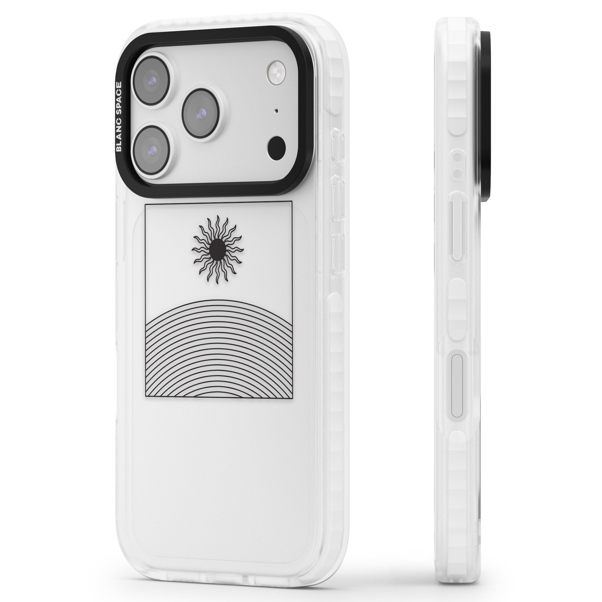 Cosmic Radiance iPhone 17 Pro Impact Clear Phone Case Side Profile