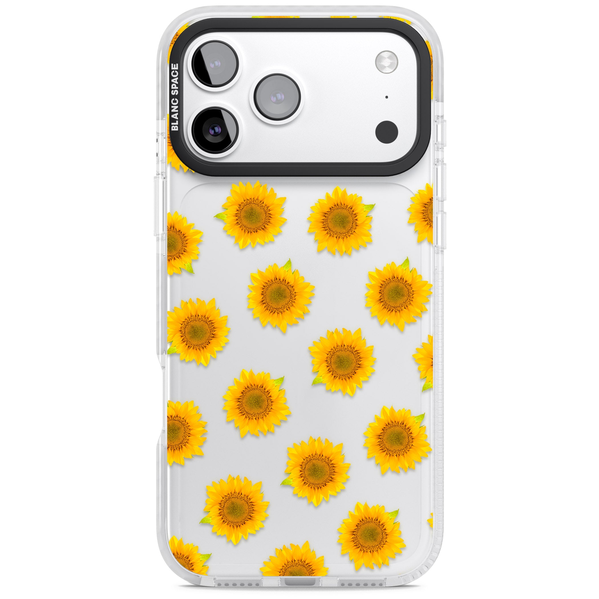 Sunflower Flourish iPhone 17 Pro Impact Clear Phone Case