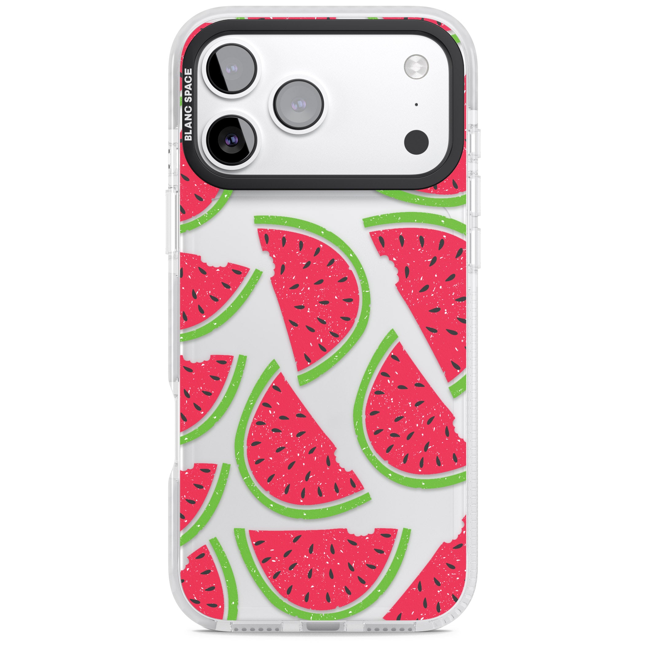 Watermelon Pattern iPhone 17 Pro Impact Clear Phone Case
