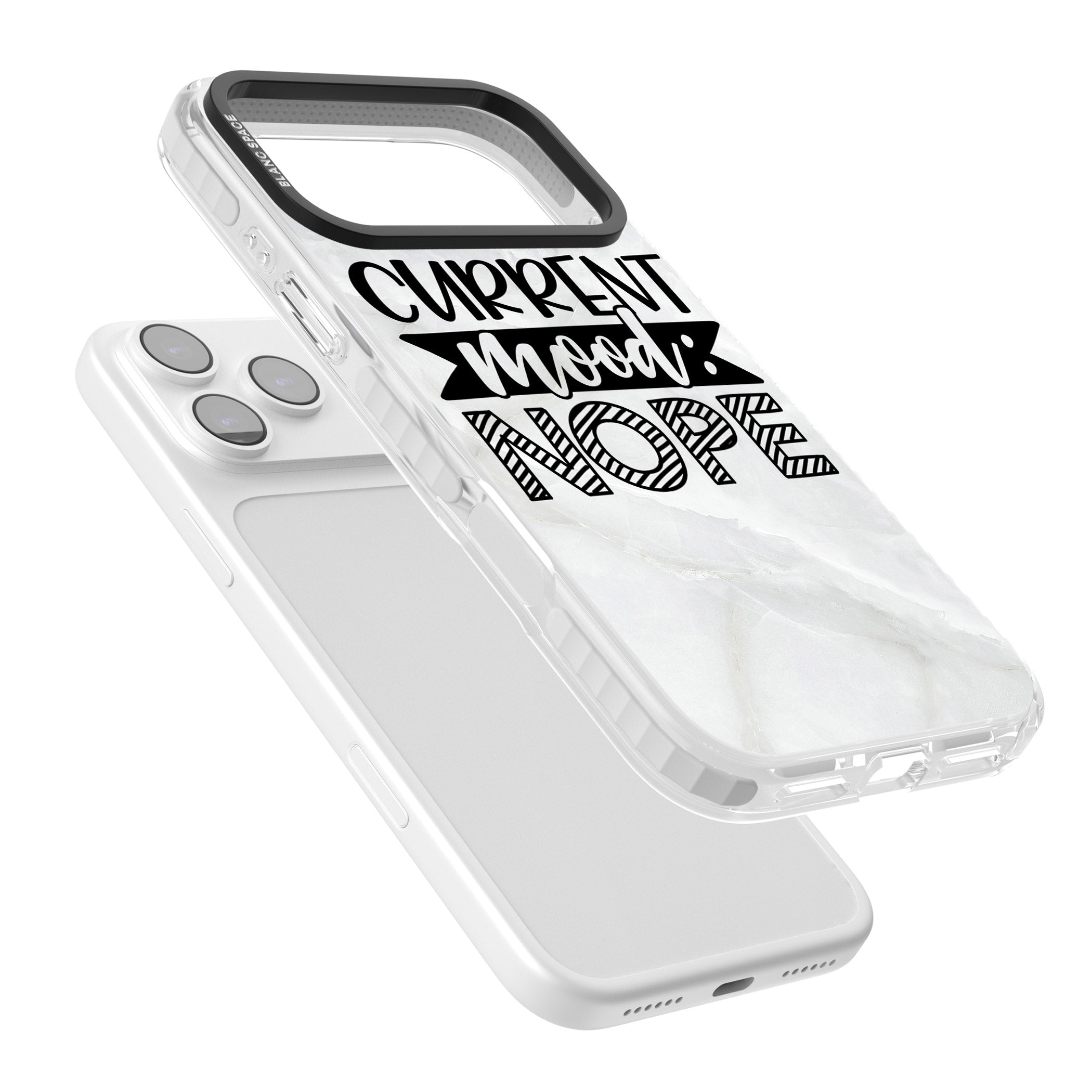 Current Mood Nope iPhone 17 Pro Impact Clear Phone Case Colours