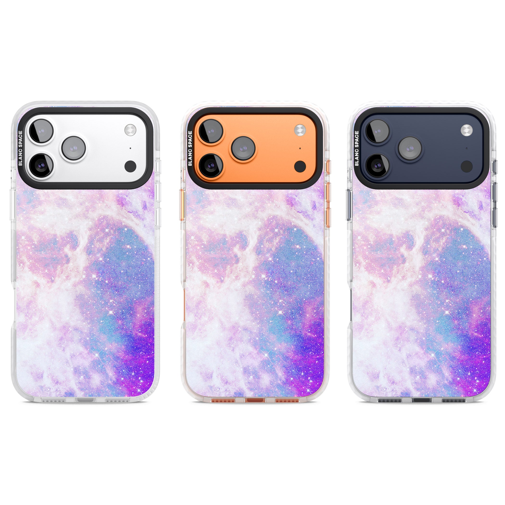 Pastel Galaxy iPhone 17 Pro Impact Clear Phone Case APT Impact Protection