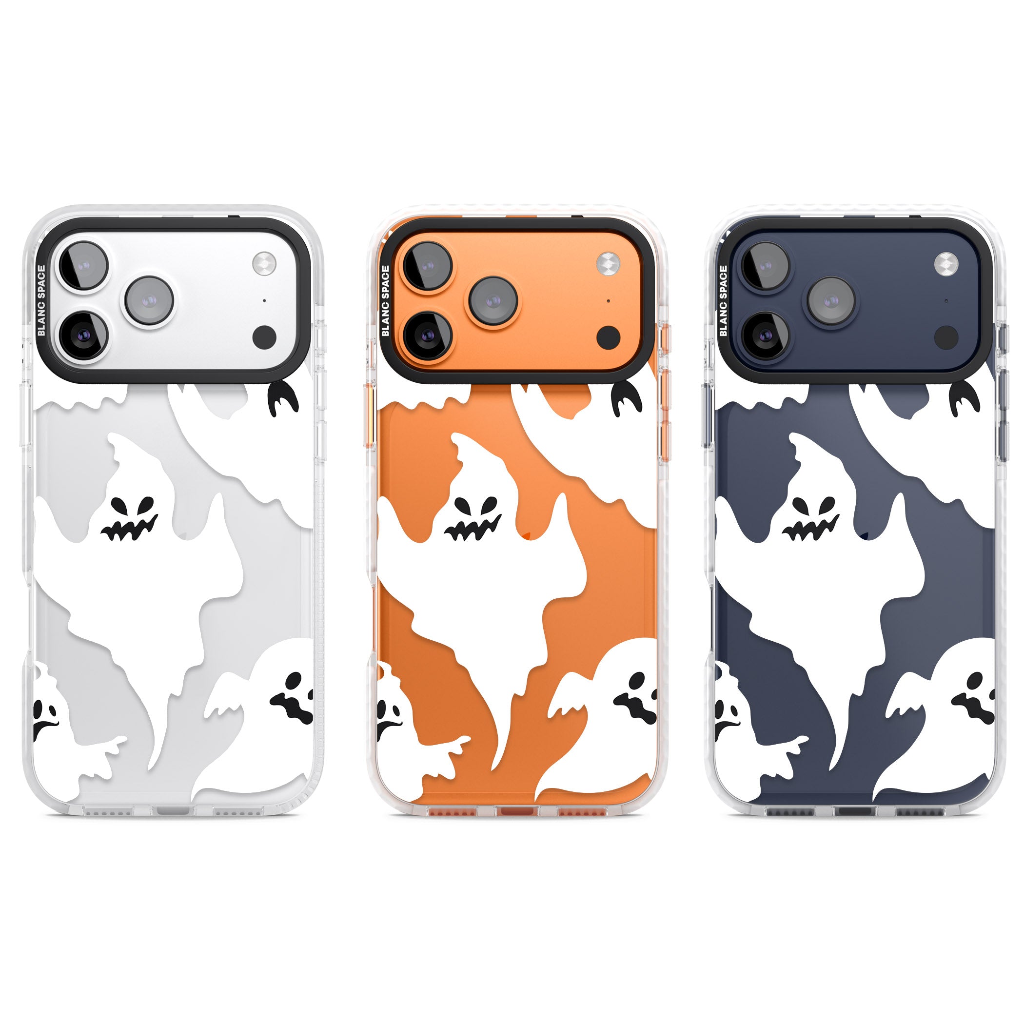 Ghost Pattern iPhone 17 Pro Impact Clear Phone Case APT Impact Protection