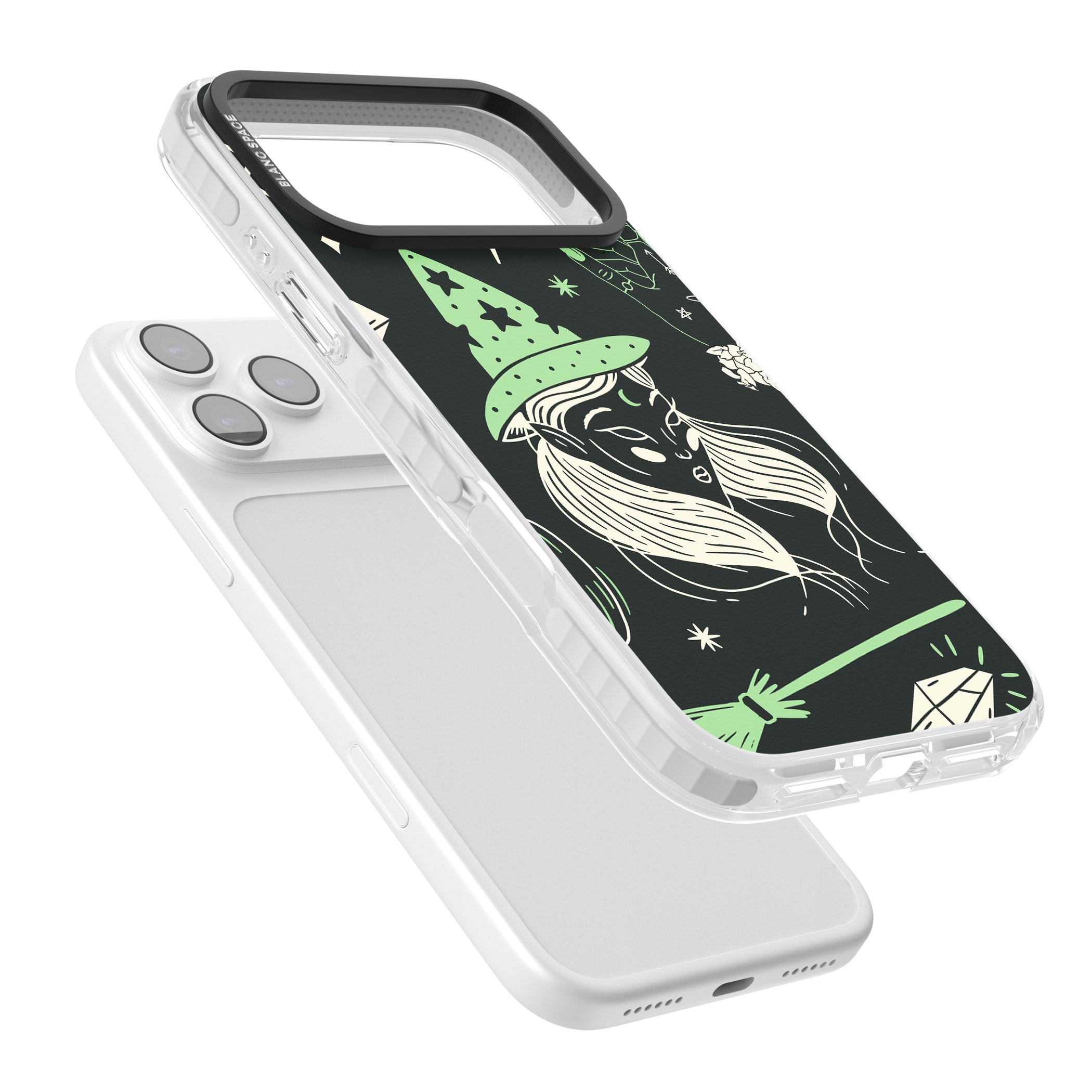 Astrology Witch Pattern iPhone 17 Pro Impact Clear Phone Case Colours