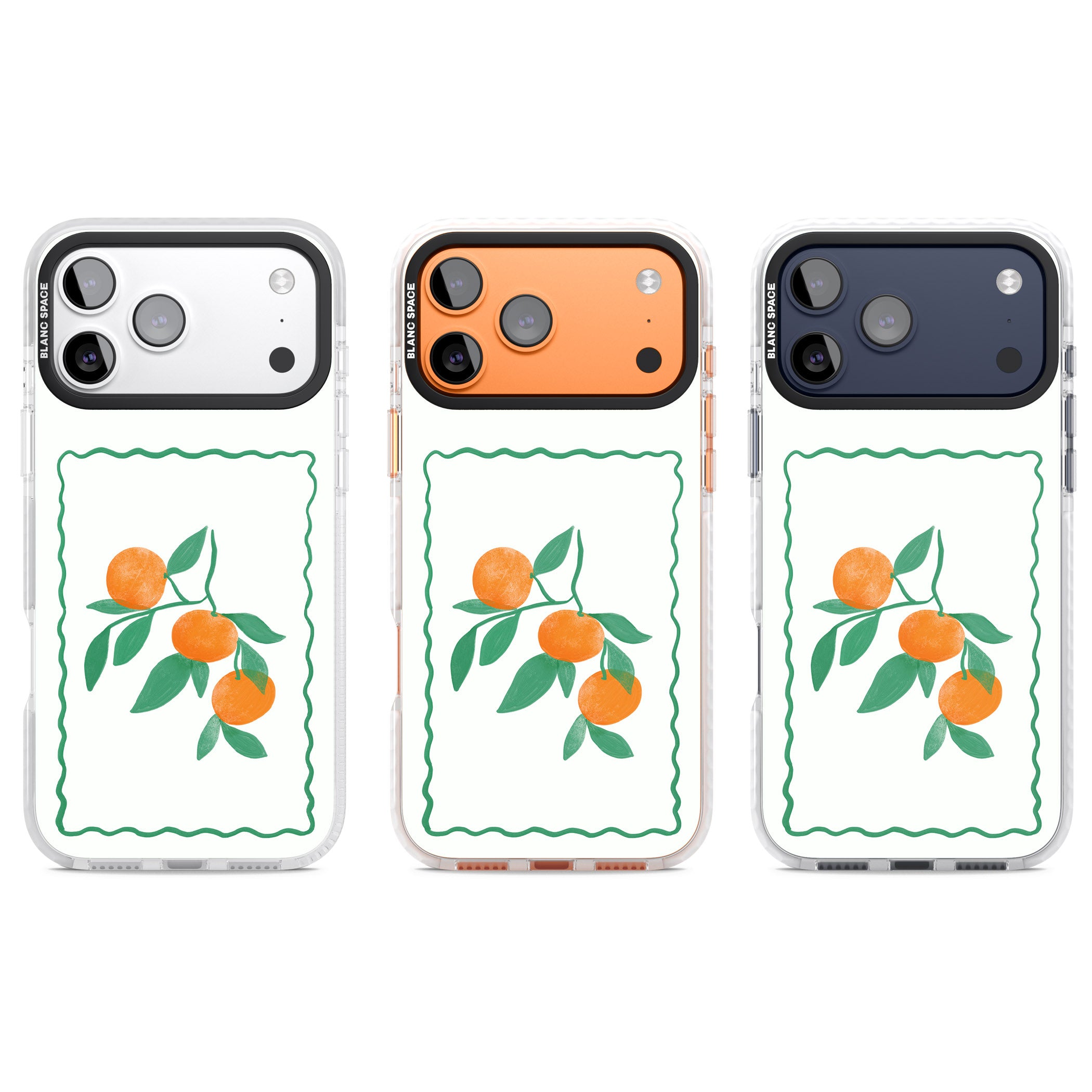 Italian Oranges iPhone 17 Pro Impact Clear Phone Case APT Impact Protection