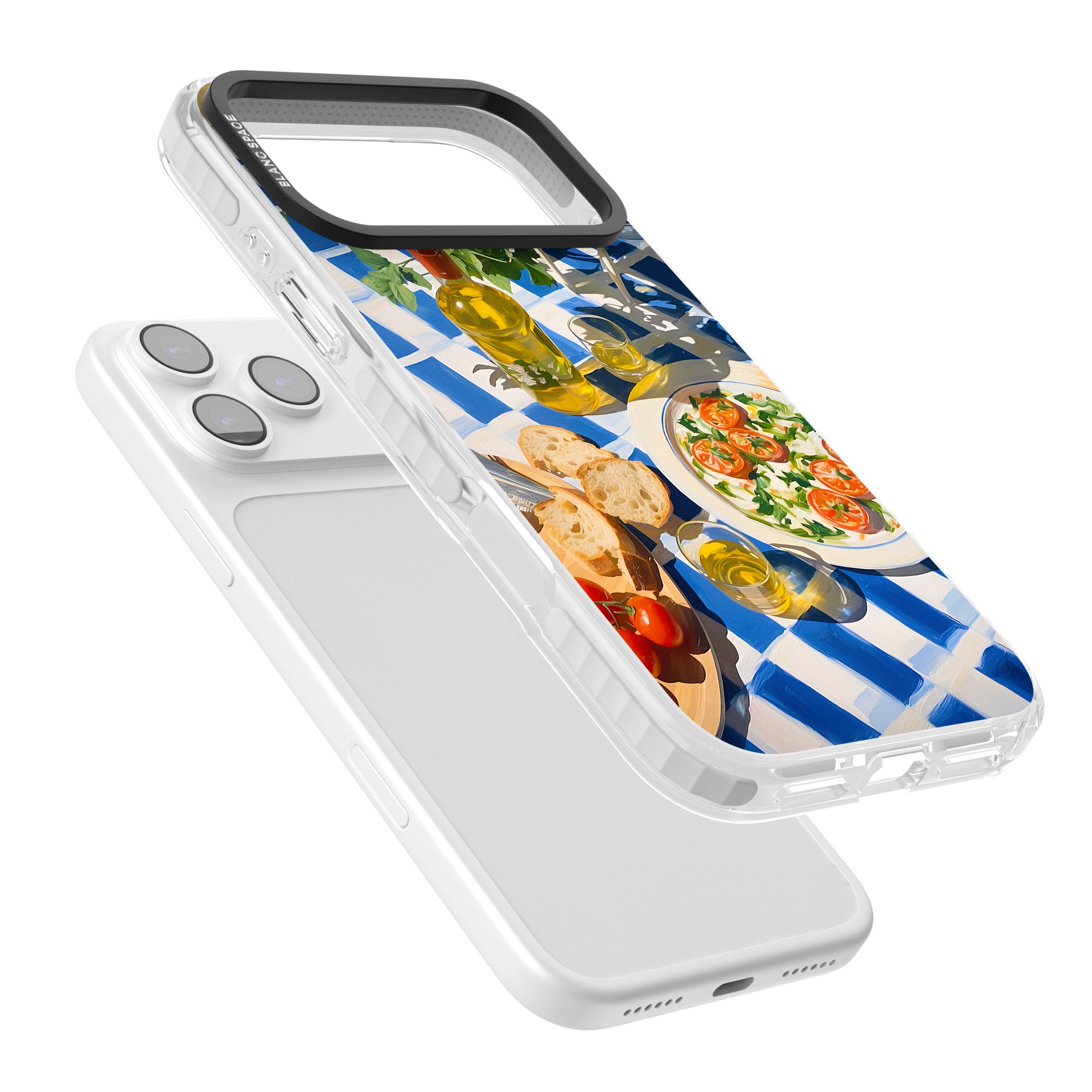 Caprese Salad iPhone 17 Pro Impact Clear Phone Case Colours