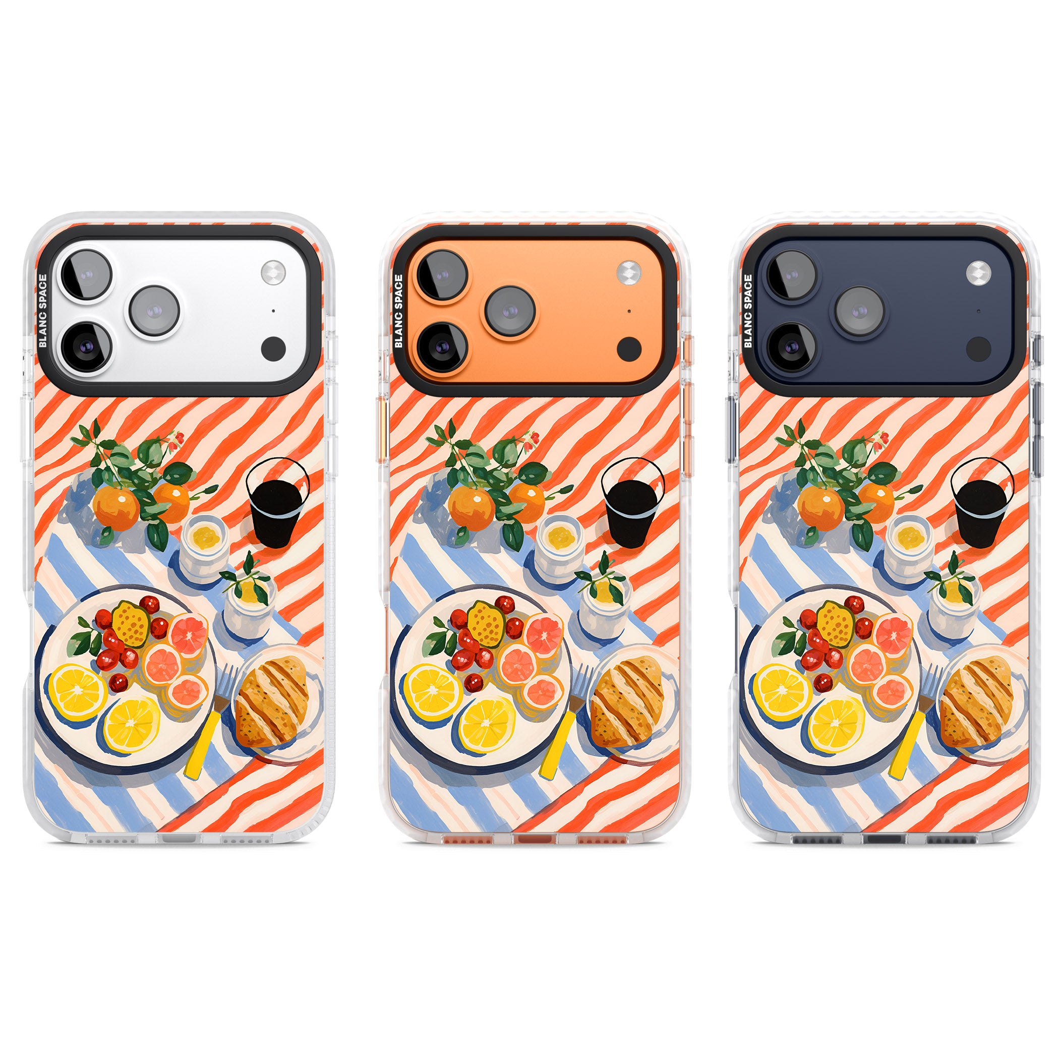 Citrus Picnic iPhone 17 Pro Impact Clear Phone Case APT Impact Protection