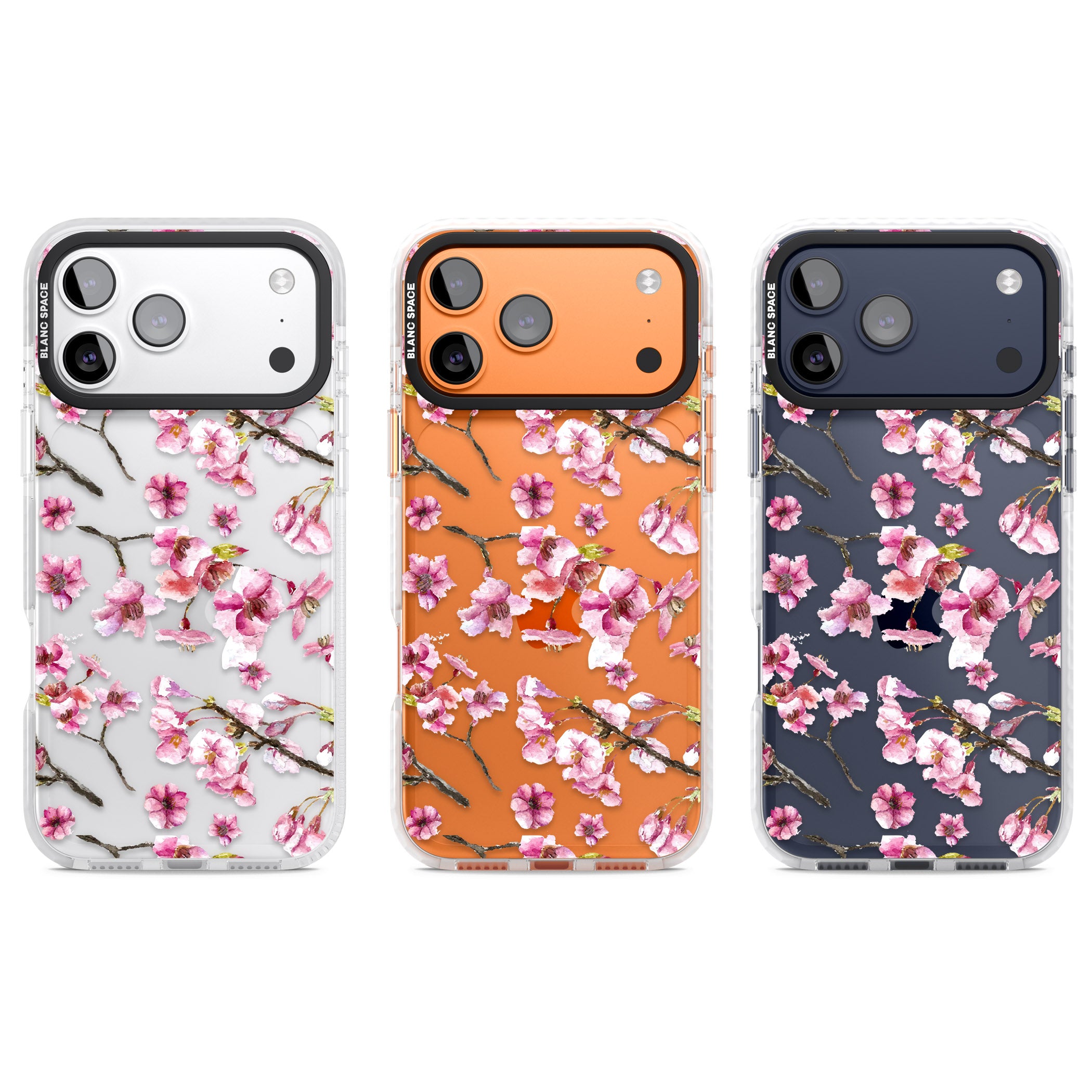 Sakura Bloom iPhone 17 Pro Impact Clear Phone Case APT Impact Protection