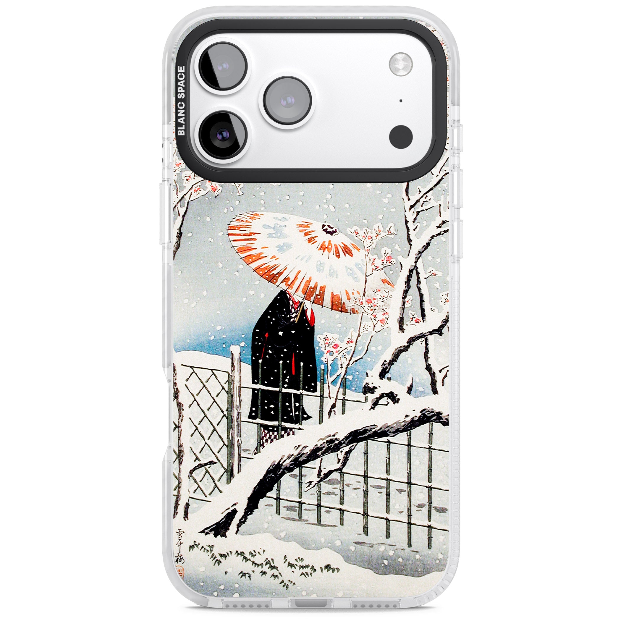 Plum Tree In Snow By Hiroaki Takahashi iPhone 17 Pro Impact Clear Phone Case