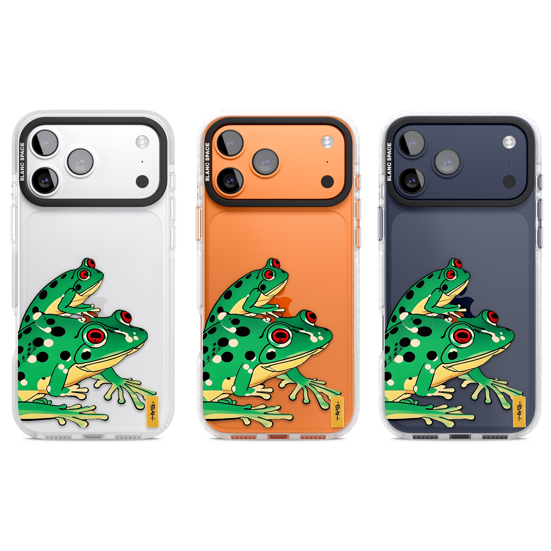 Matsumoto Hoji Frog Green iPhone 17 Pro Impact Clear Phone Case APT Impact Protection