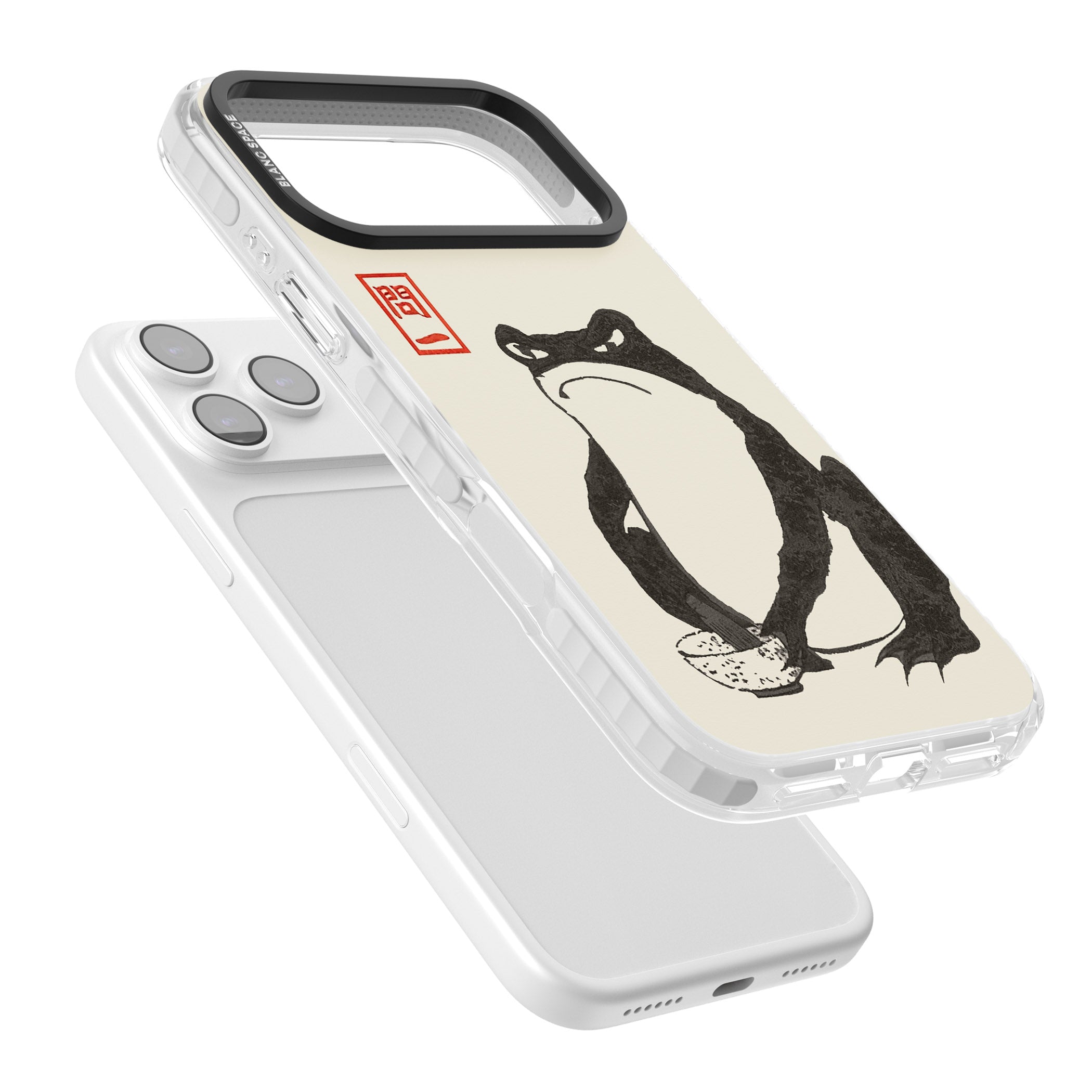 Matsumoto Hoji Grumpy Toad iPhone 17 Pro Impact Clear Phone Case Colours