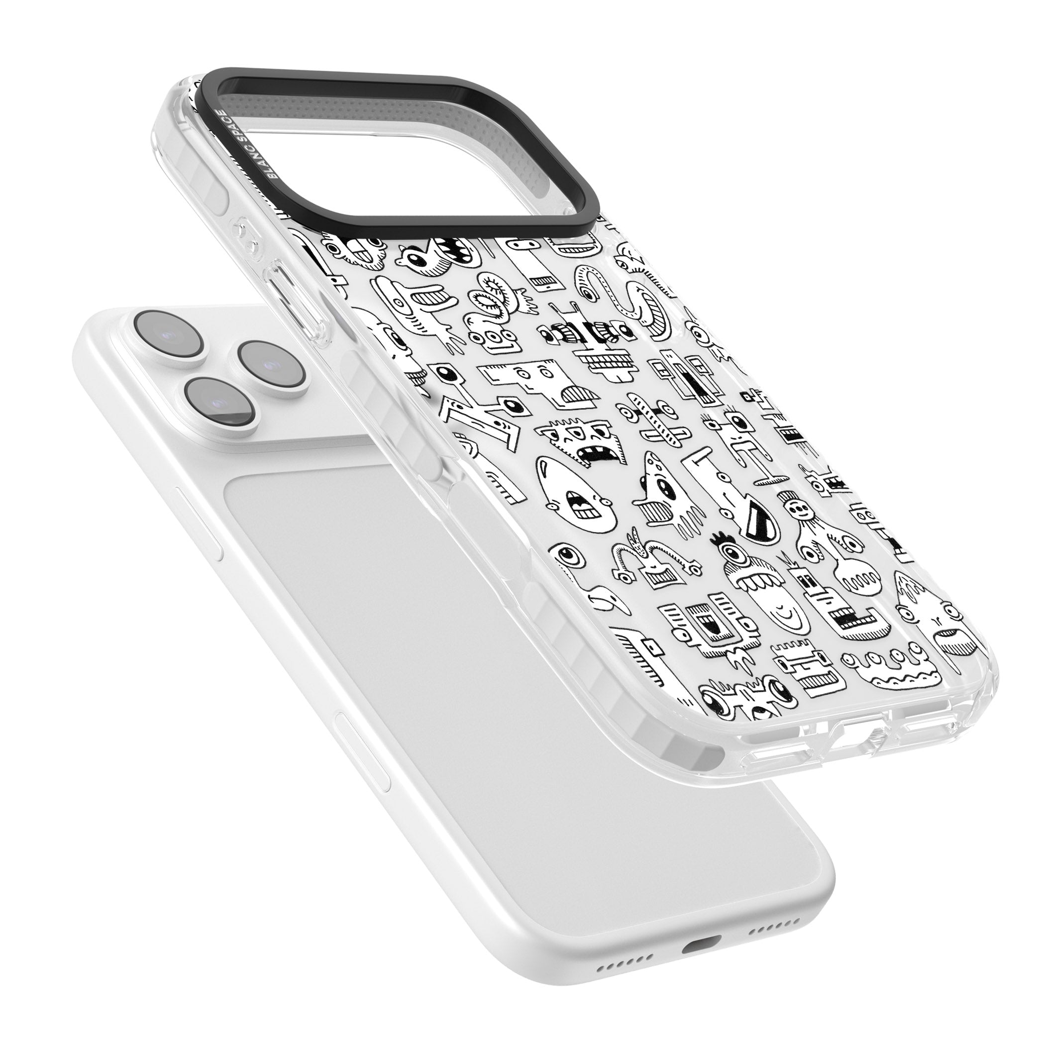 Weird Friends iPhone 17 Pro Impact Clear Phone Case Colours