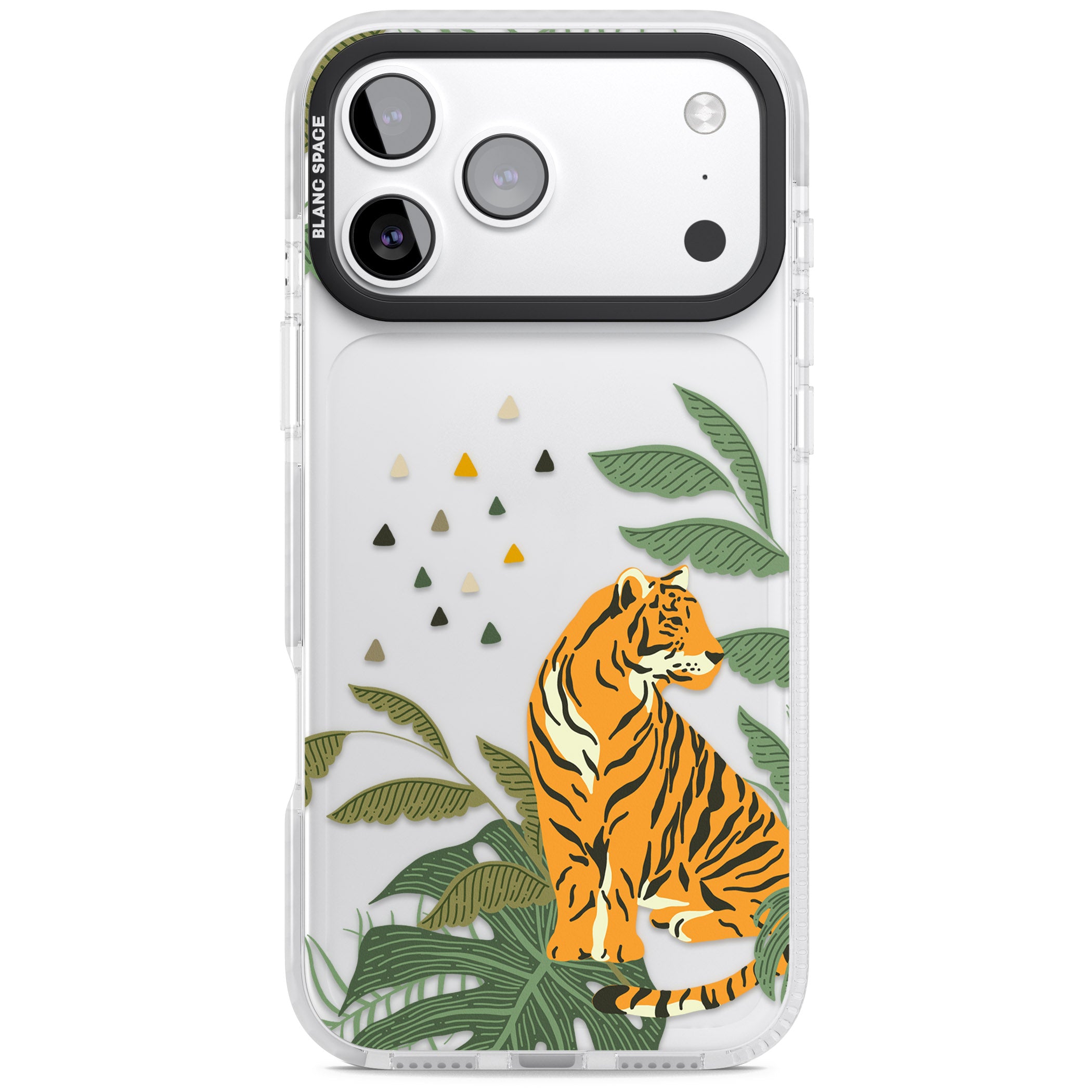 Tiger Jungle iPhone 17 Pro Impact Clear Phone Case