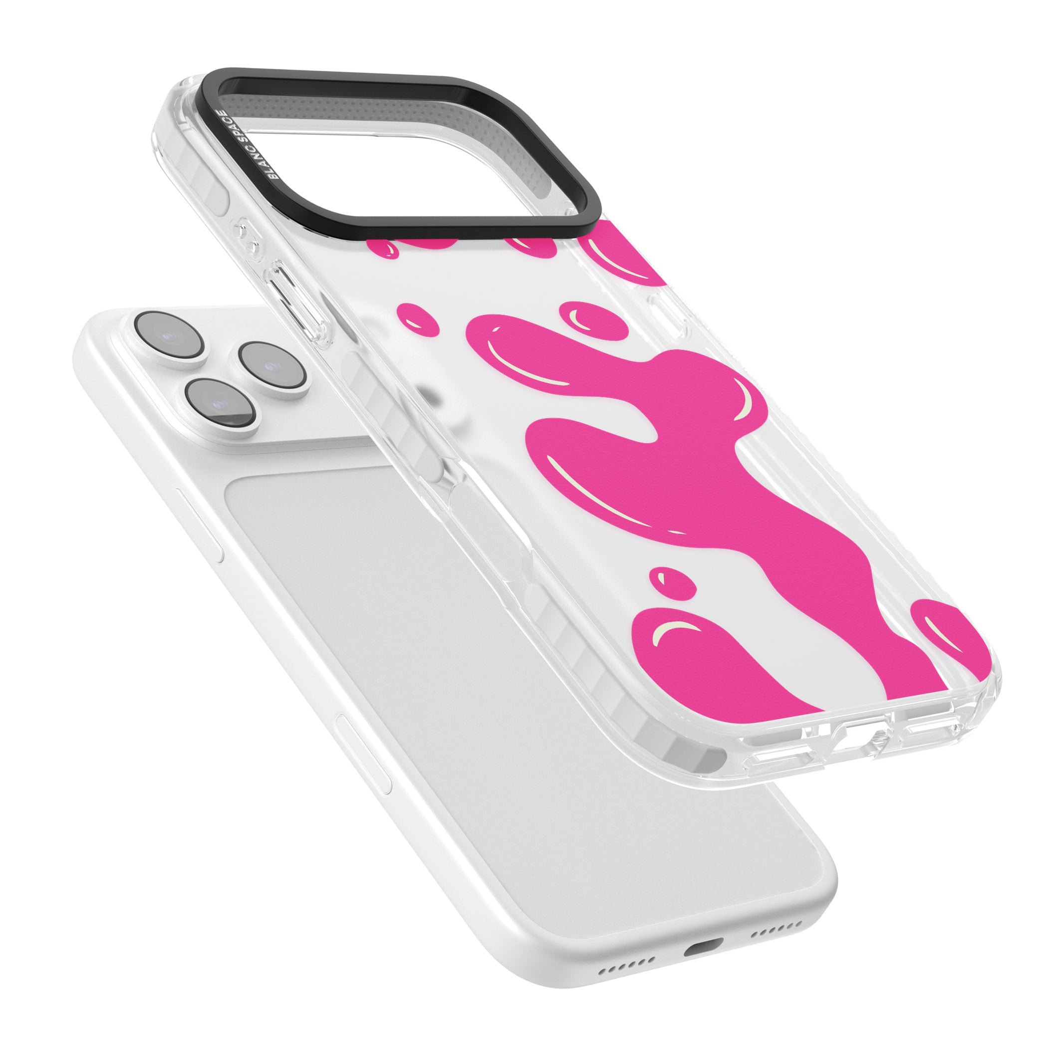 Pink Lava Lamp iPhone 17 Pro Impact Clear Phone Case Colours