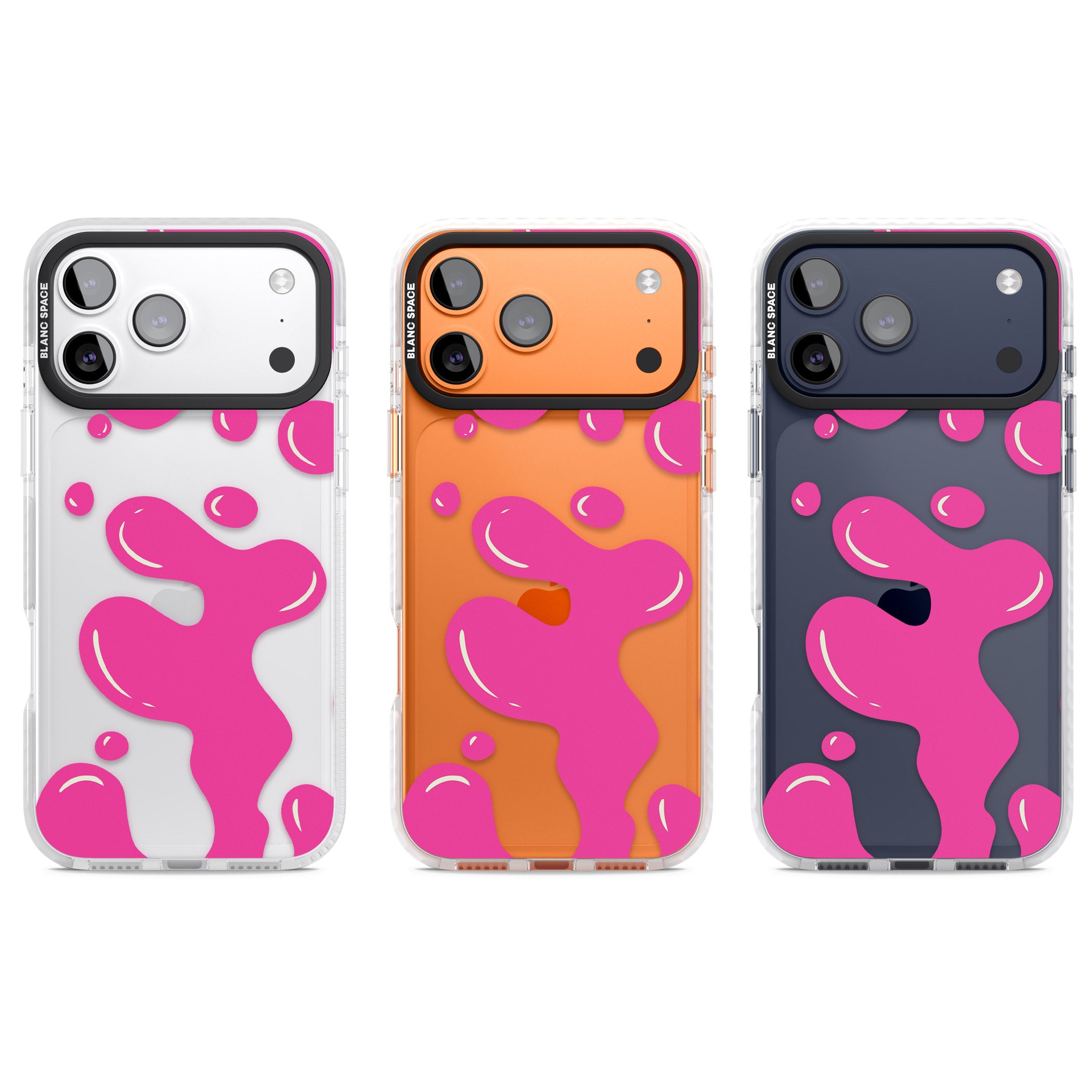 Pink Lava Lamp iPhone 17 Pro Impact Clear Phone Case APT Impact Protection