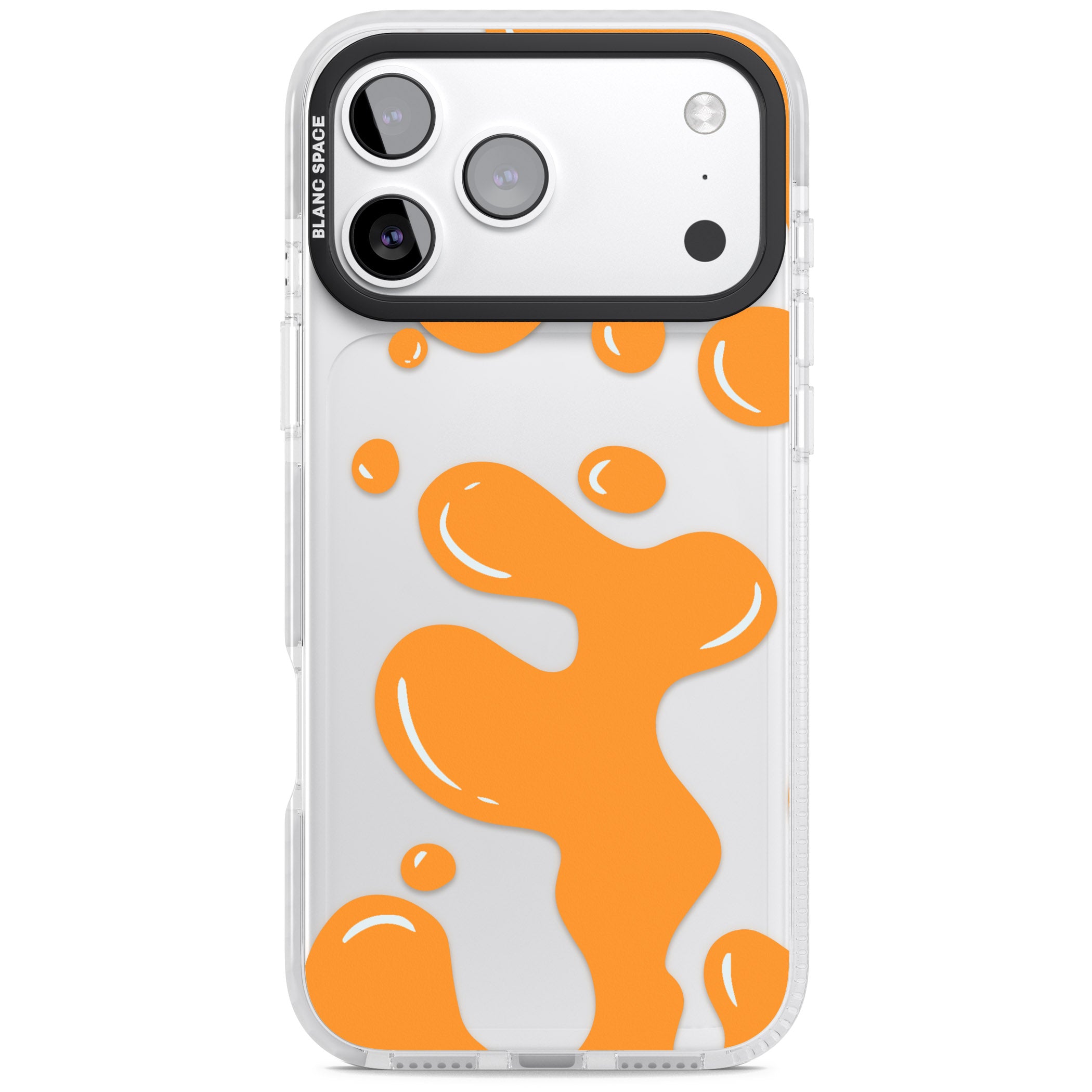 Orange Lava Lamp iPhone 17 Pro Max Impact Clear Phone Case