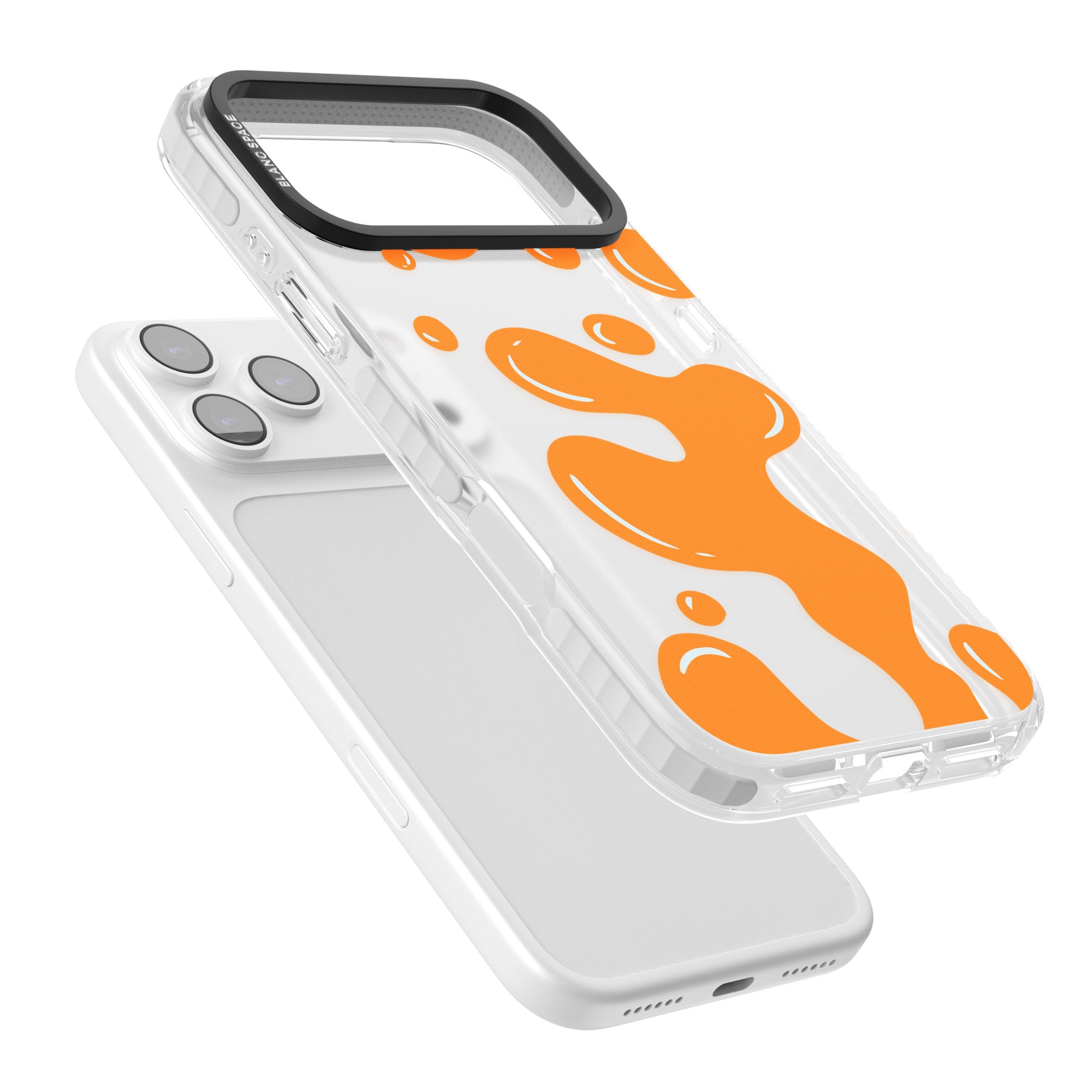 Orange Lava Lamp iPhone 17 Pro Impact Clear Phone Case Colours