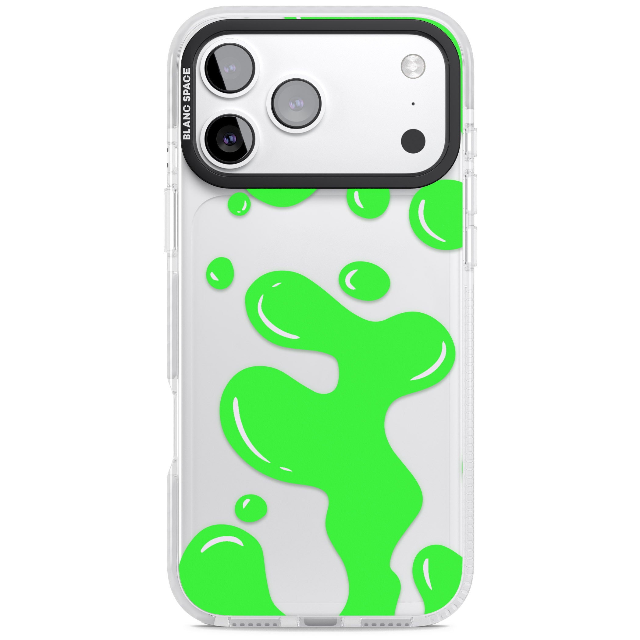 Green Lava Lamp iPhone 17 Pro Impact Clear Phone Case